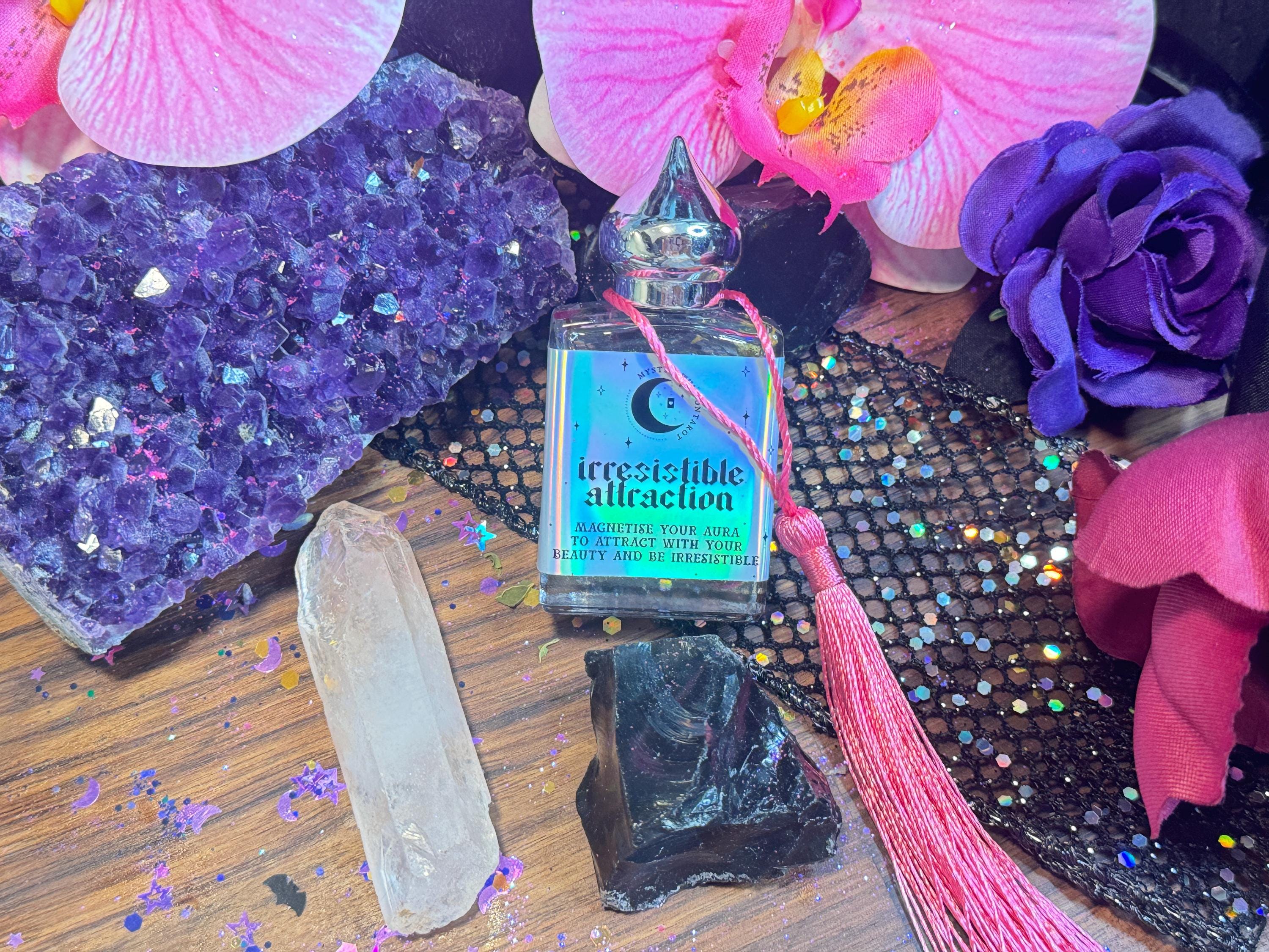 Irresistible Attraction Oil Perfume for Rituals | Attract Desires Glamor Magick with Magick Oils | Witchcraft Oil Witchy Gifts Gothic