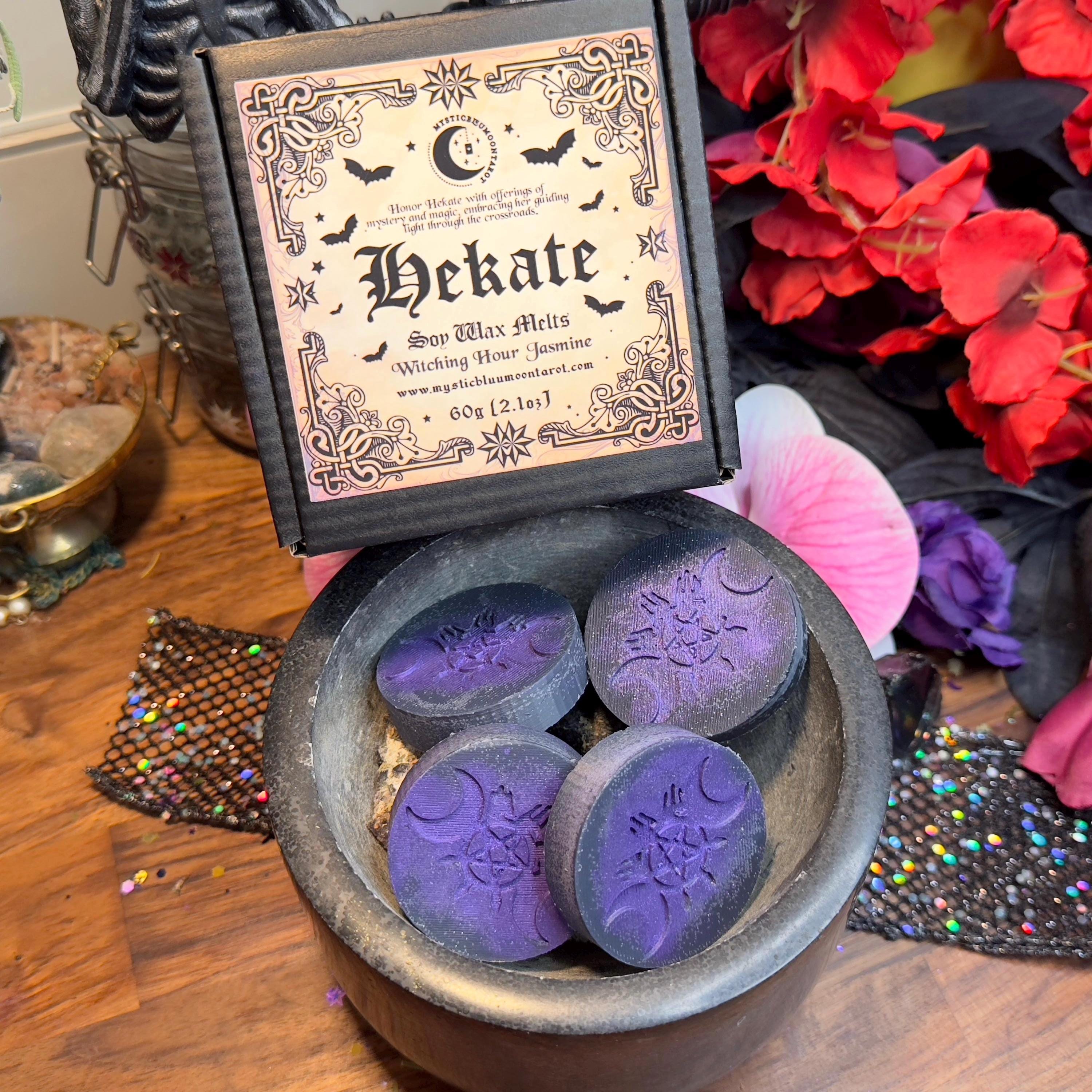 Hekate Wax Melts, Witchy Triple Goddess Gift, Greek Mythology Wax Melts, Sultry Midnight Jasmine, Ritual Gift, Witchcraft