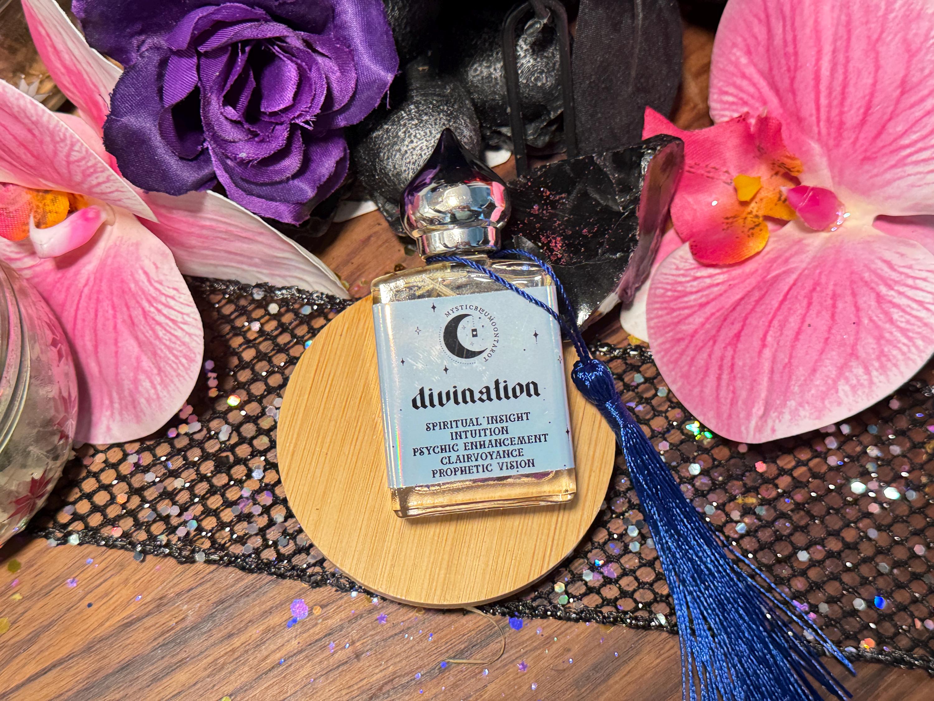 Divination Oil for Rituals | Intuition Enhancing Perfume | Spiritual Protection Oil for Spellwork | Psychic Visions Clairvoyant Oil