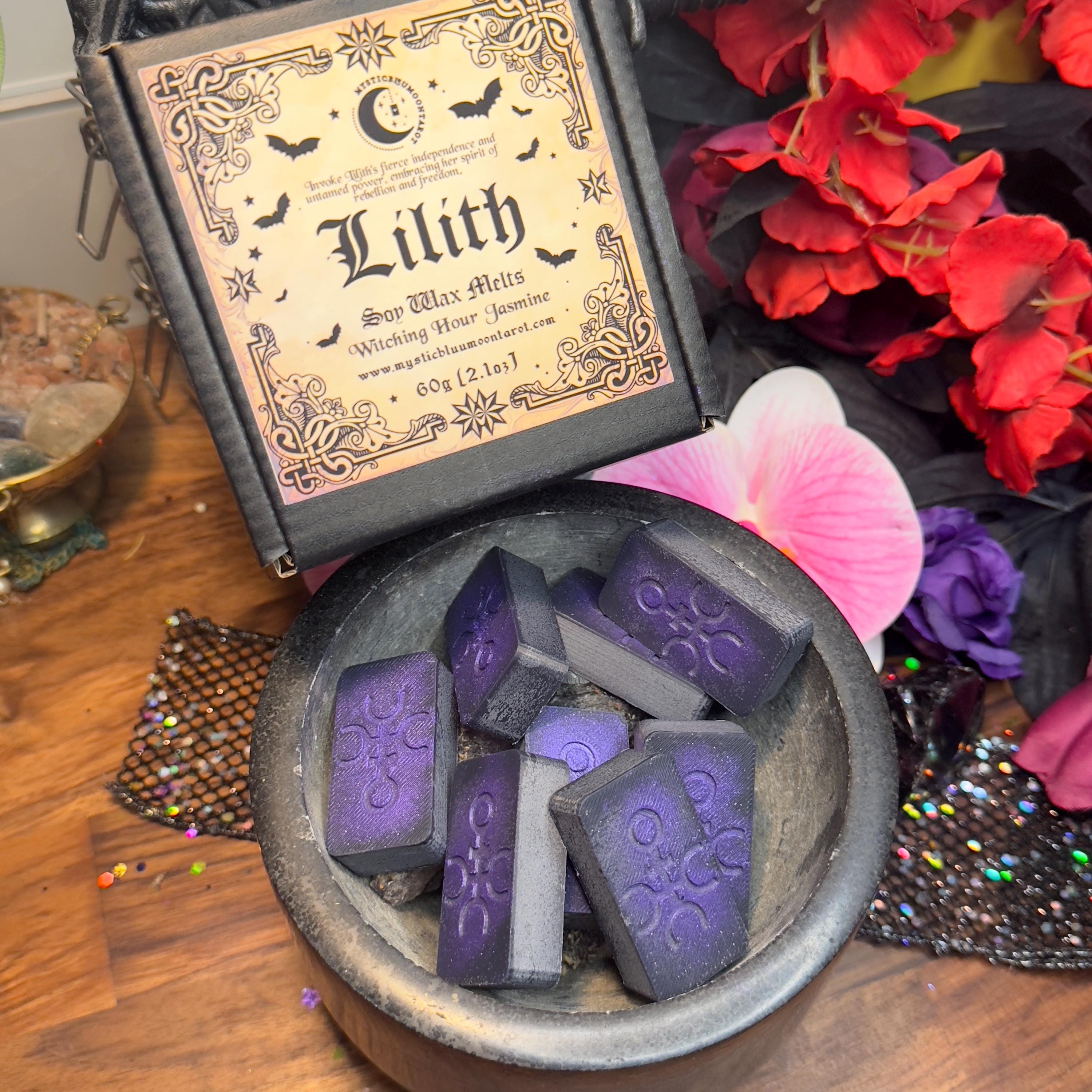 Lilith Wax Melts, Witchy Feminine Empowerment Gift, Metaphysical Wax Melts, Jasmine, Ritual Witchcraft Gift