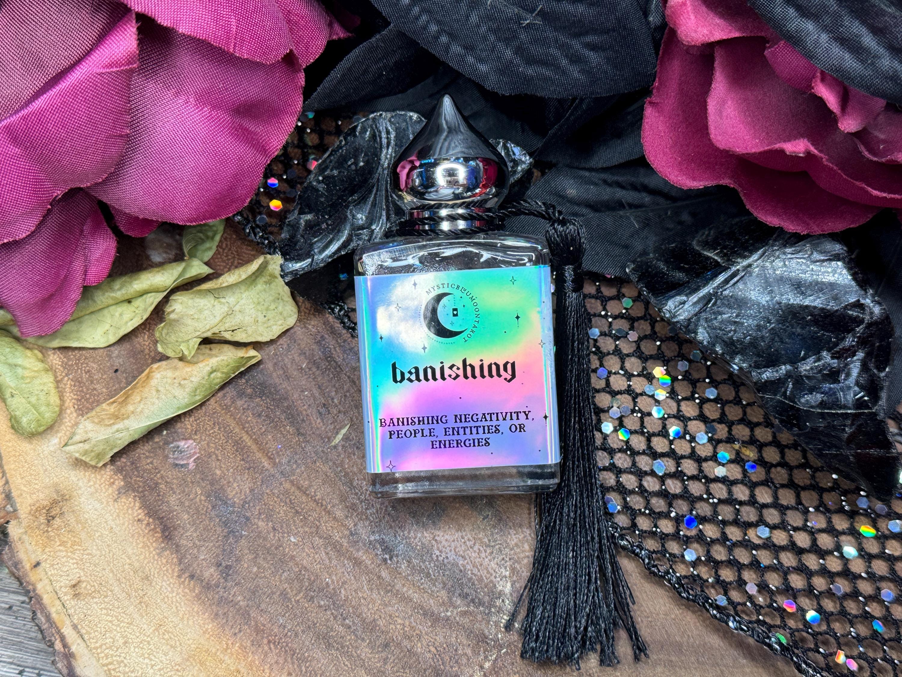 Banishing Oil for Rituals | Remove Negative Energy and Unwanted Influences with Magick Oils | Witchcraft Oil with Banishing Intentions Spell