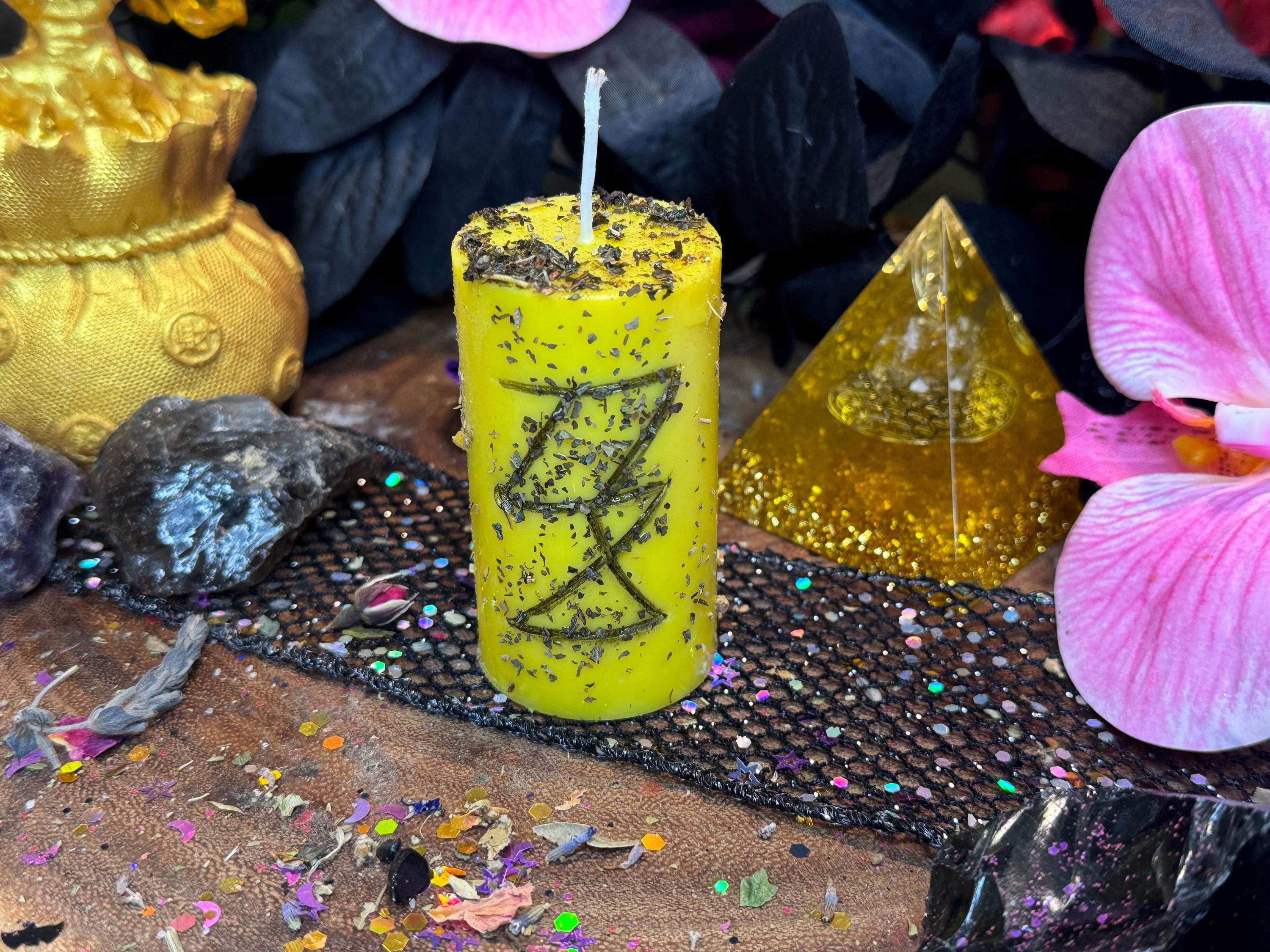 Road Opener Spell Ritual Candle - Used For Rituals And Spells, Clears Obstacles And Opens Paths, Witchcraft Supplies, Witch Gift, Sigil