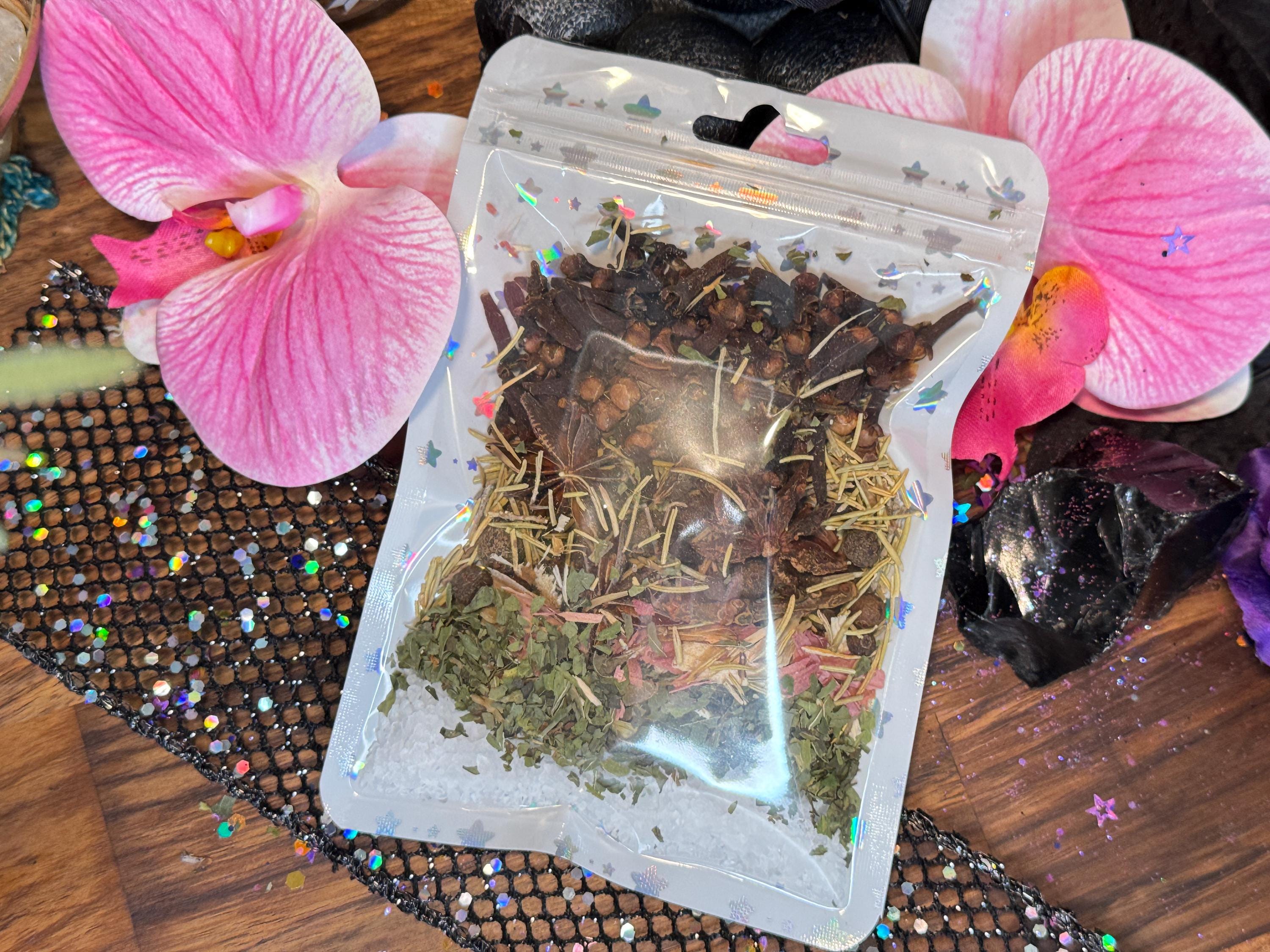 Reiki Infused Herbal Simmer Pot Kit – Witchy Ritual With Intentions – Spiritual Spell Herbs – Magic Infused Potpourri Blend