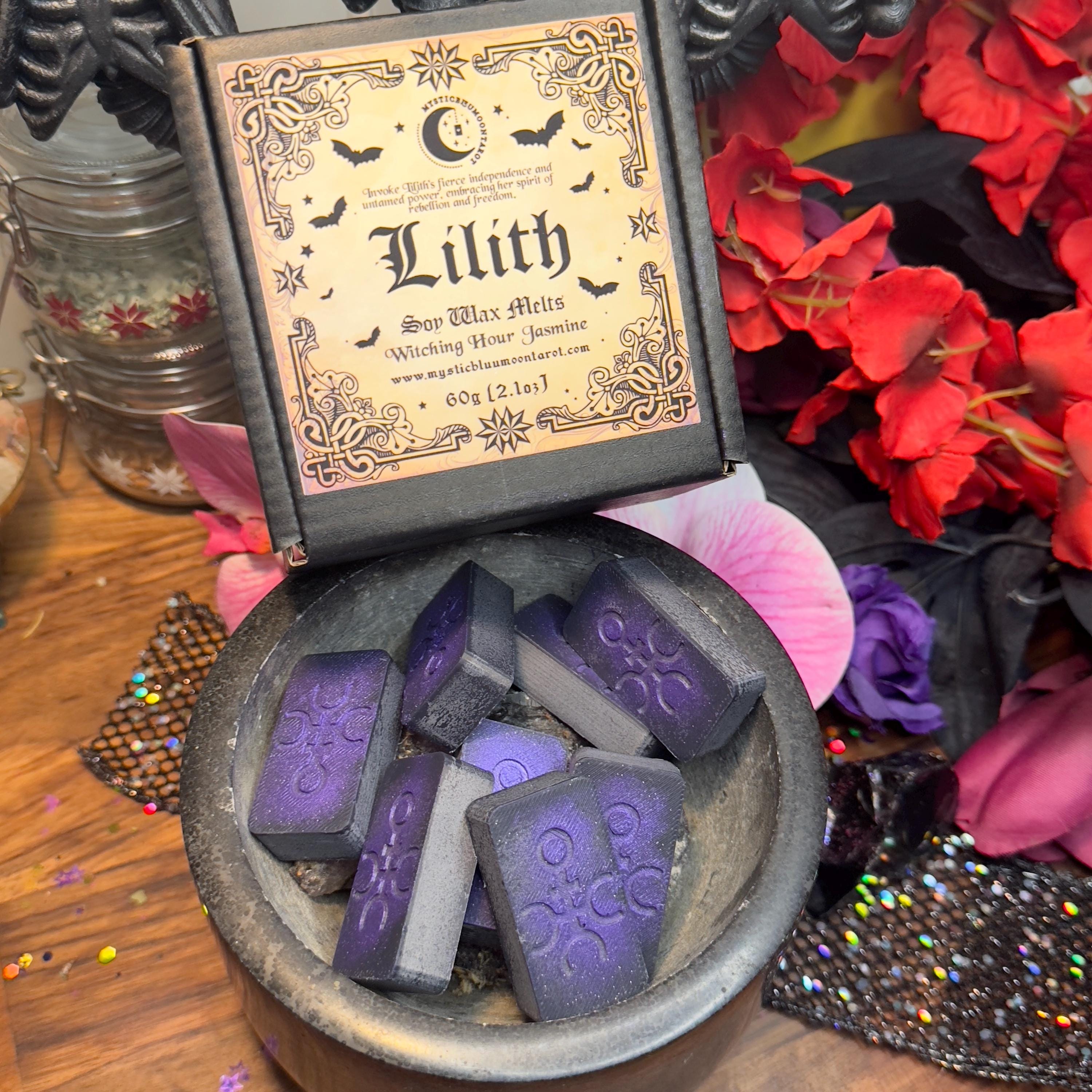 Lilith Wax Melts, Witchy Feminine Empowerment Gift, Metaphysical Wax Melts, Jasmine, Ritual Witchcraft Gift