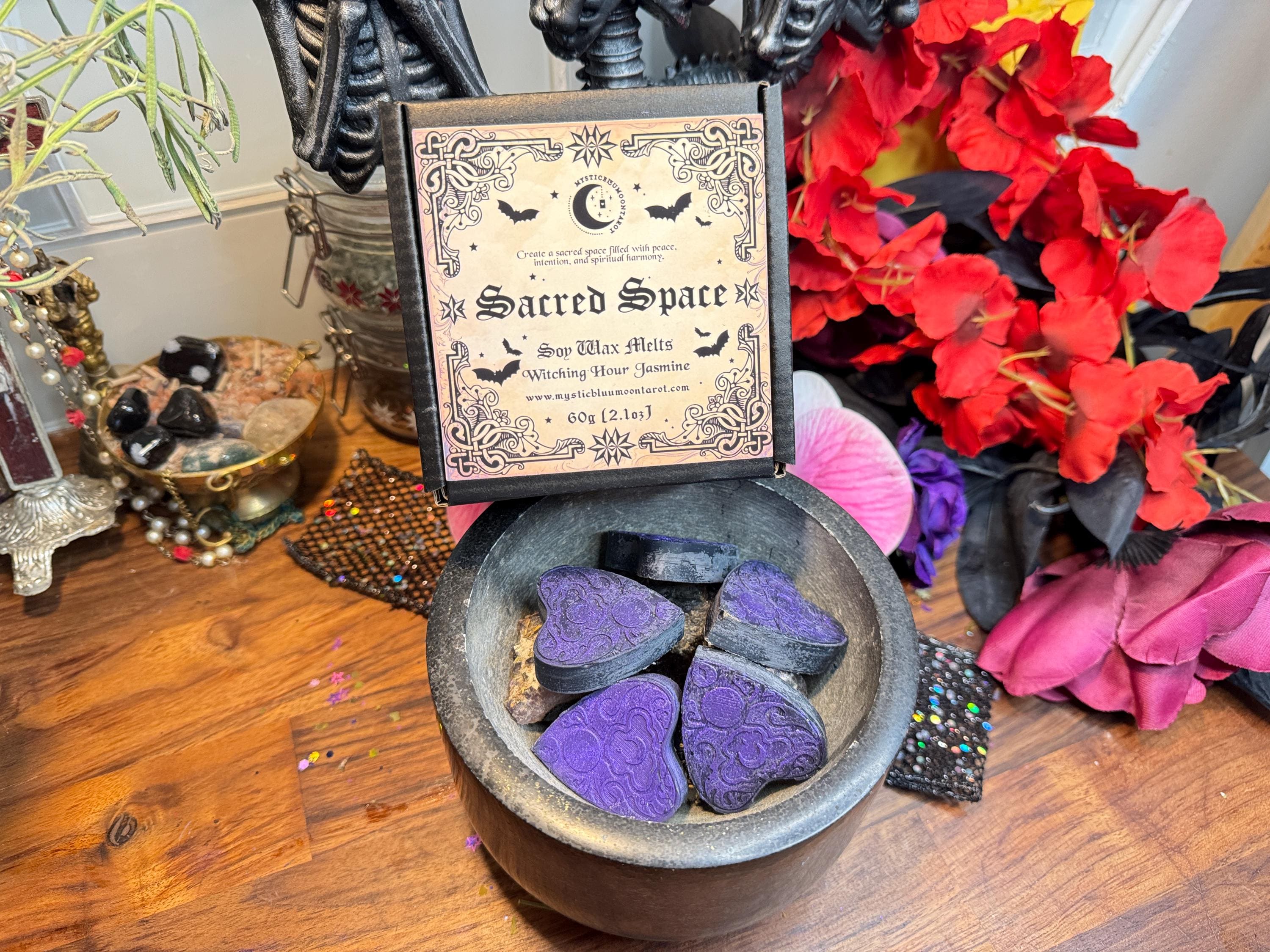 Sacred Space Wax Melts – Create Your Spiritual Sanctuary | Witchcraft Supplies | Ritual Witchy Gift | Stocking Stuffer | Pagan Decor