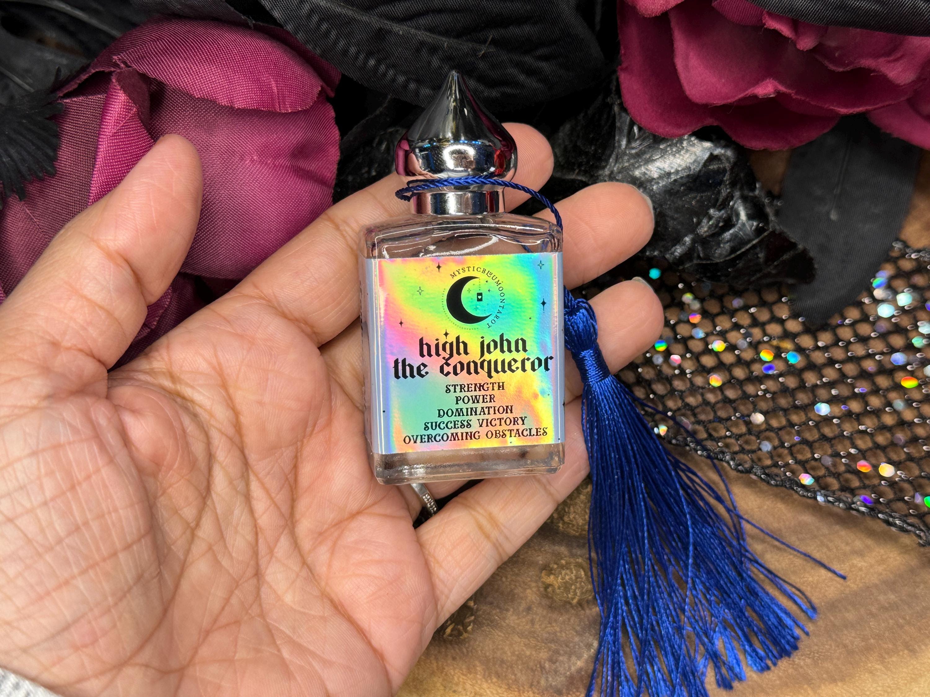 High John the Conqueror Oil for Rituals | Triumph with Magick Oils | Witchcraft Oil with Success and Strength Intentions Spells