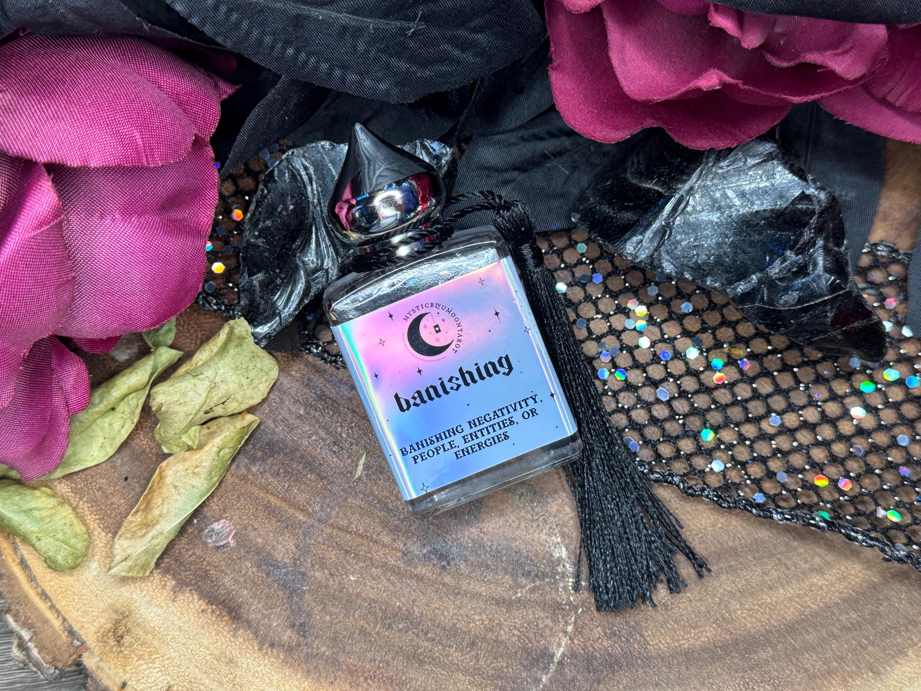 Banishing Oil for Rituals | Remove Negative Energy and Unwanted Influences with Magick Oils | Witchcraft Oil with Banishing Intentions Spell