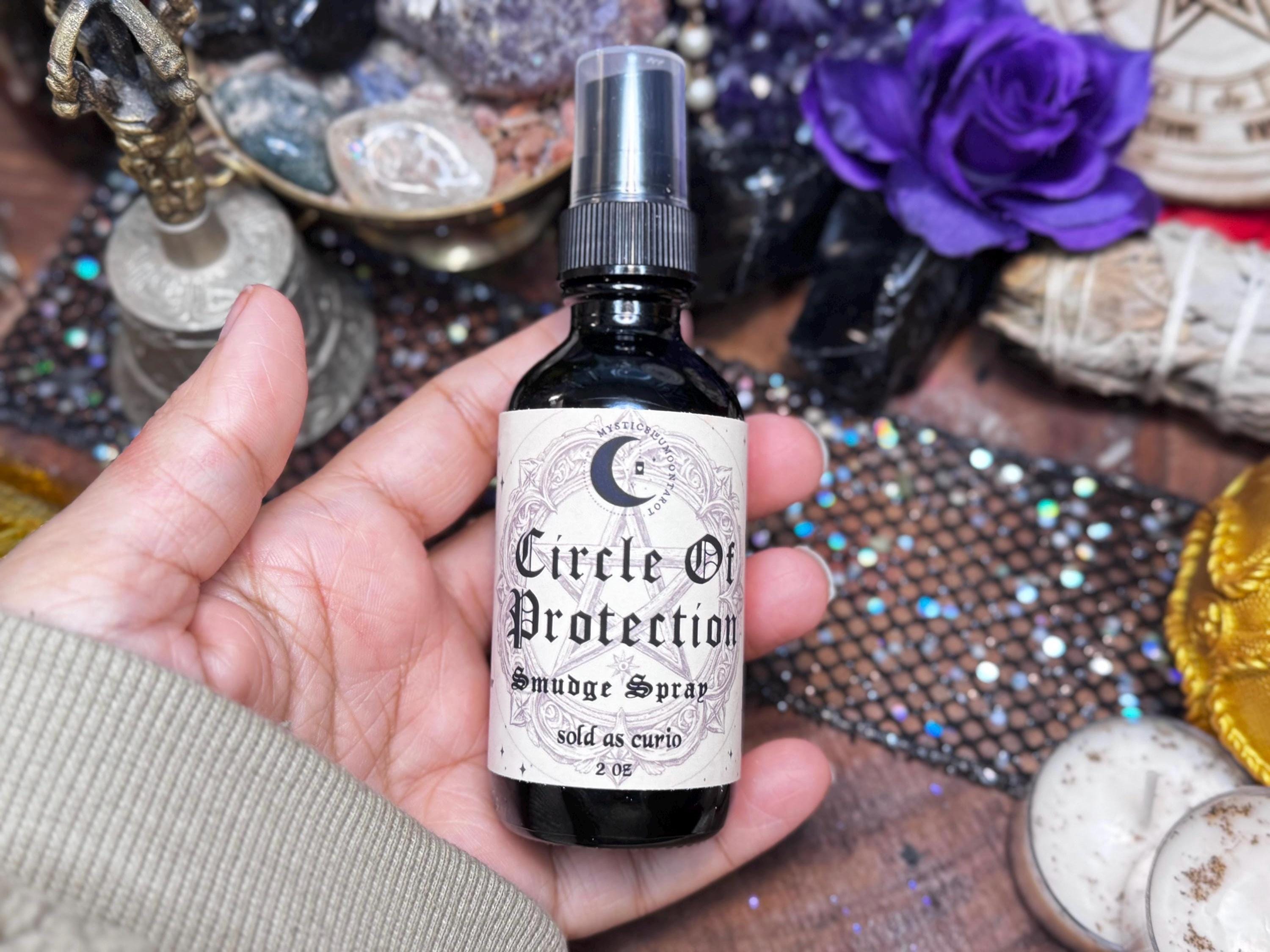 Ghost Chaser Smudge Spray | Clear Negative Energy | Intention Spell Infused Spray | Smoke-Less Spray | Gift For Her | Witchcraft