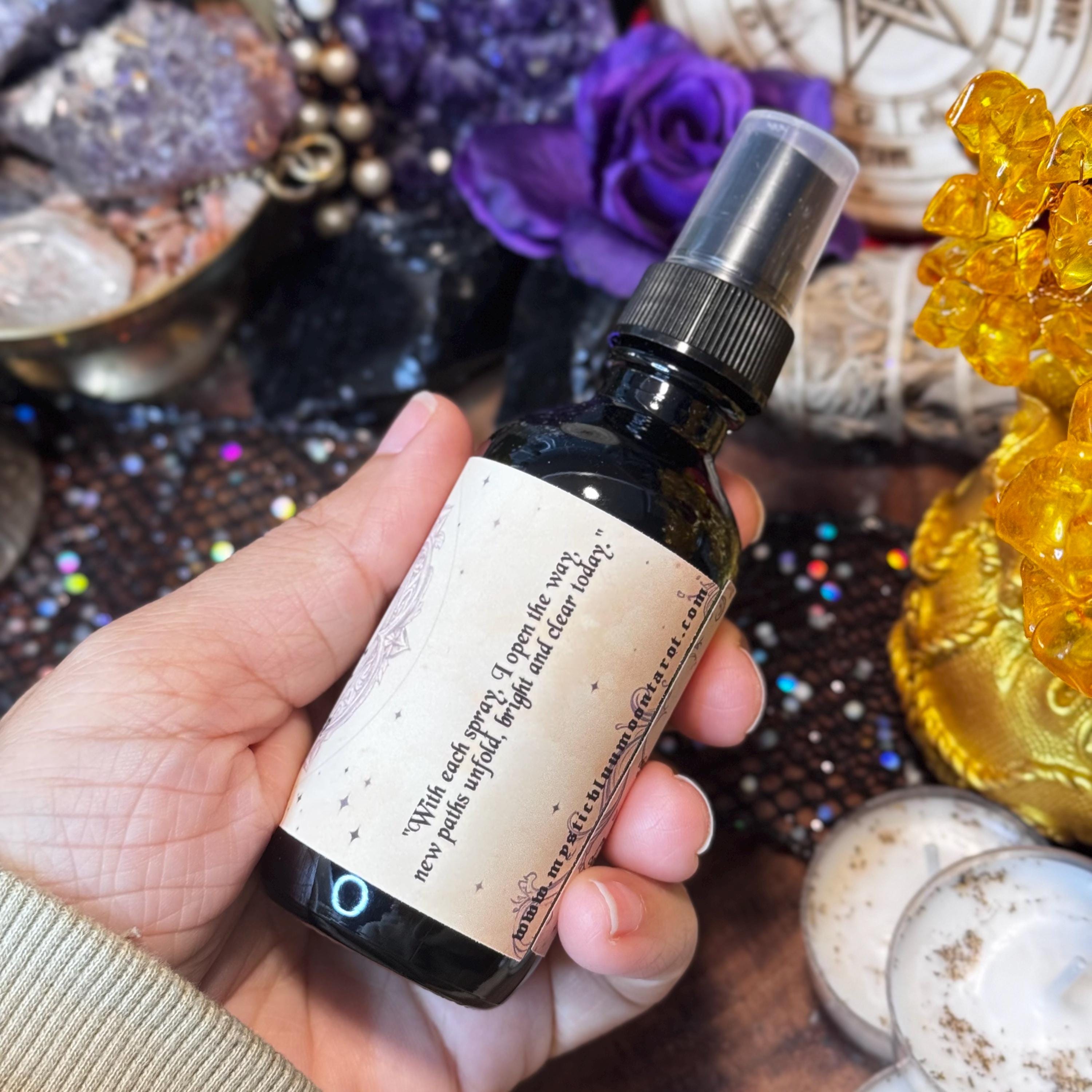 Road Opener Soap and Spray Gift Set | Unlock New Opportunities | Intention Infused Spell | Magic Smoke-Free Energy Clearing Duo | Witch Gift