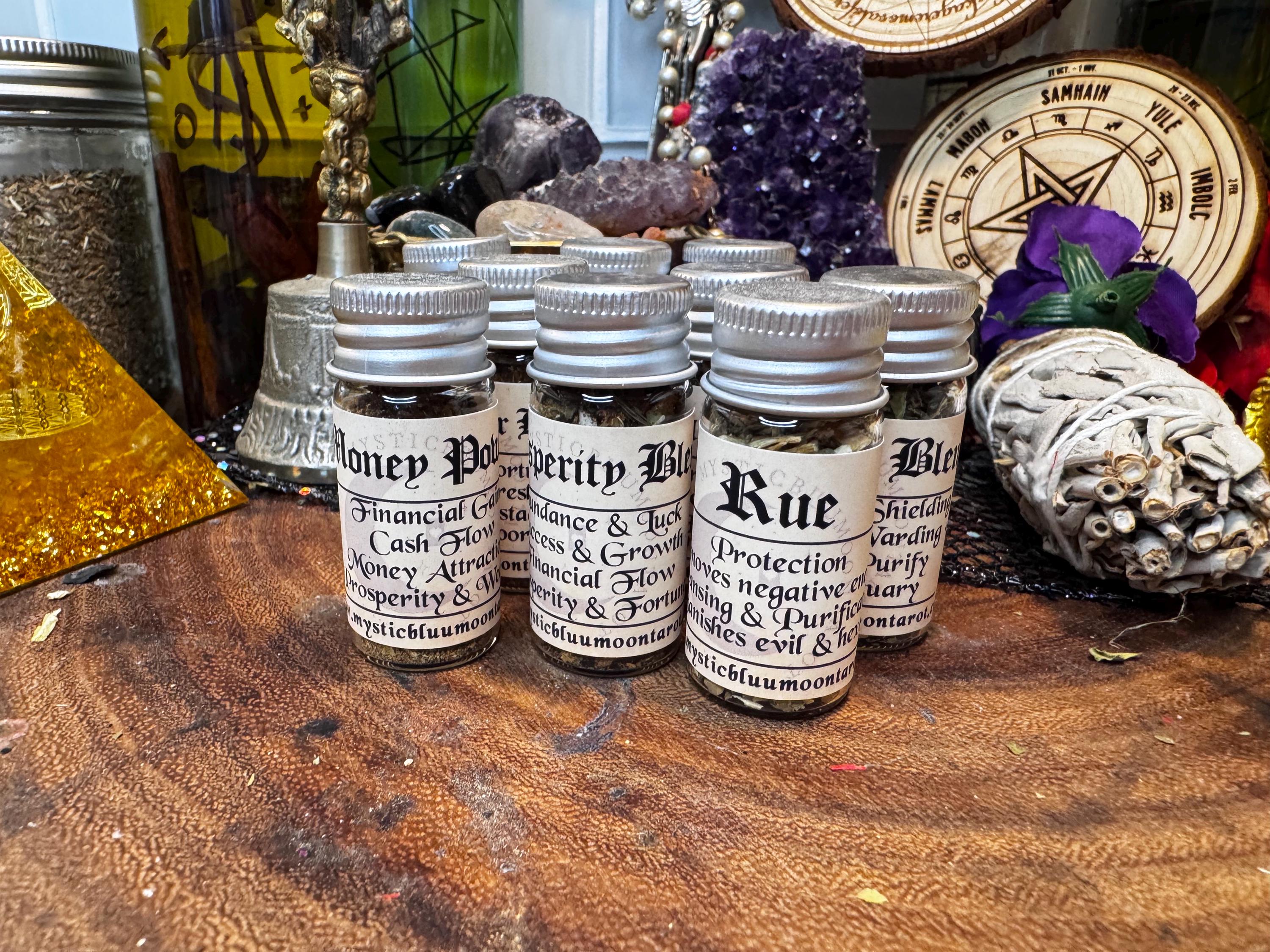 Witchcraft Curio Herbs For Spellwork, Apothecary Bottle root herbs, Nautral Curio Spell Herbs, Magical Herbs, Witchcraft Supplies