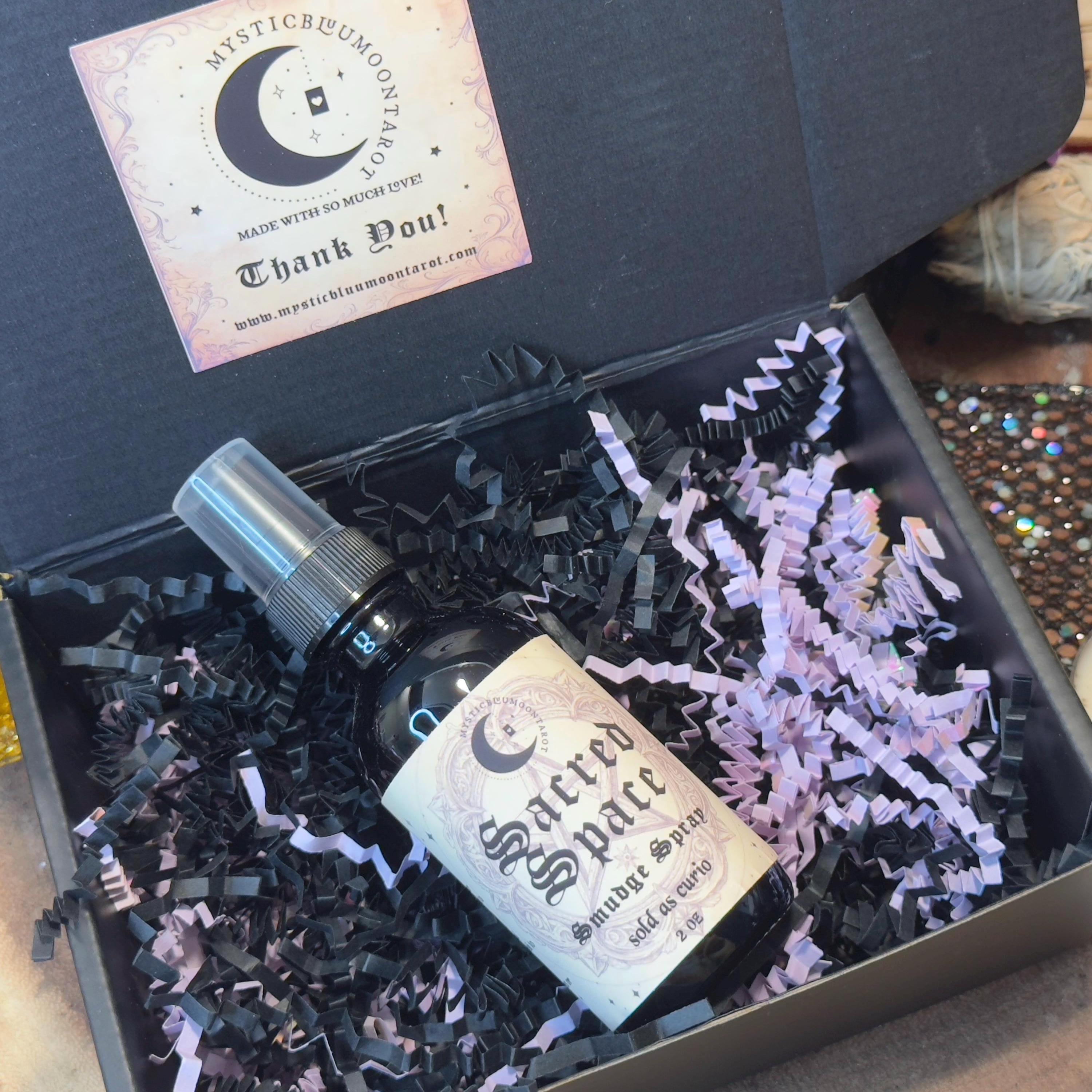 Sacred Space Smudge Spray | Cleanse and Refresh Your Space | Intention-Infused Energy Clearing Spray | Smoke-Free Alternative | Witch Gift