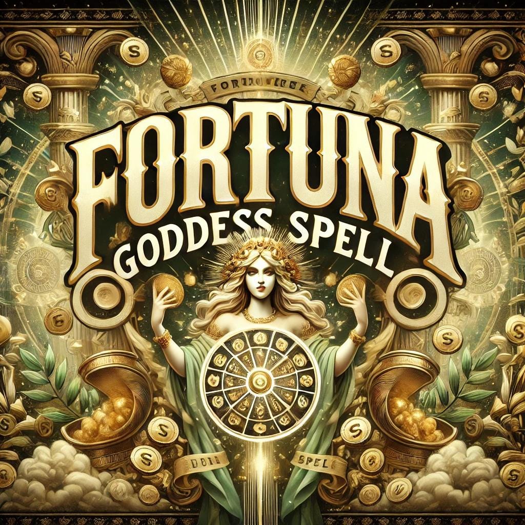 Fortuna Goddess Spell - Abundance, Prosperity, Good Luck, Wealth Attraction, Divine Fortune Ritual