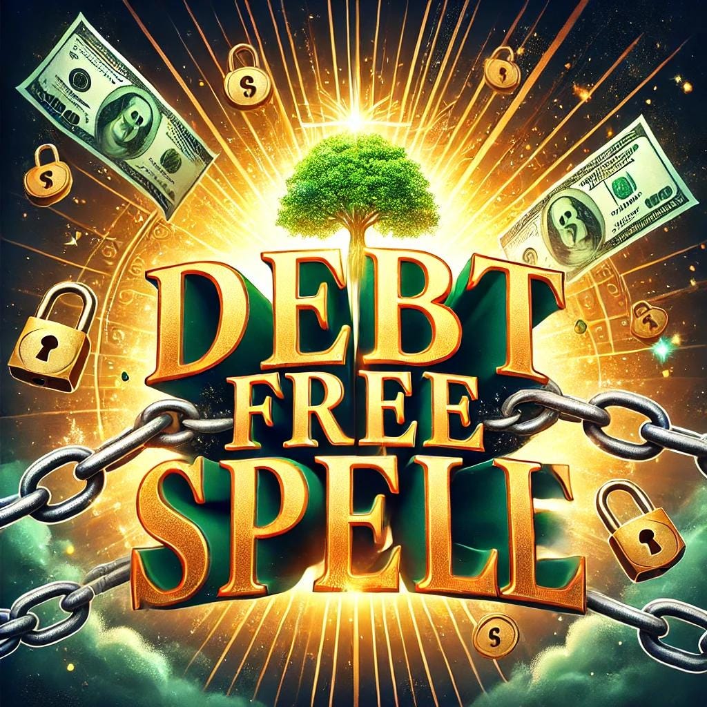 Debt Free Spell - Financial Freedom, Money Blockage Removal, Prosperity Alignment, Abundance Ritual