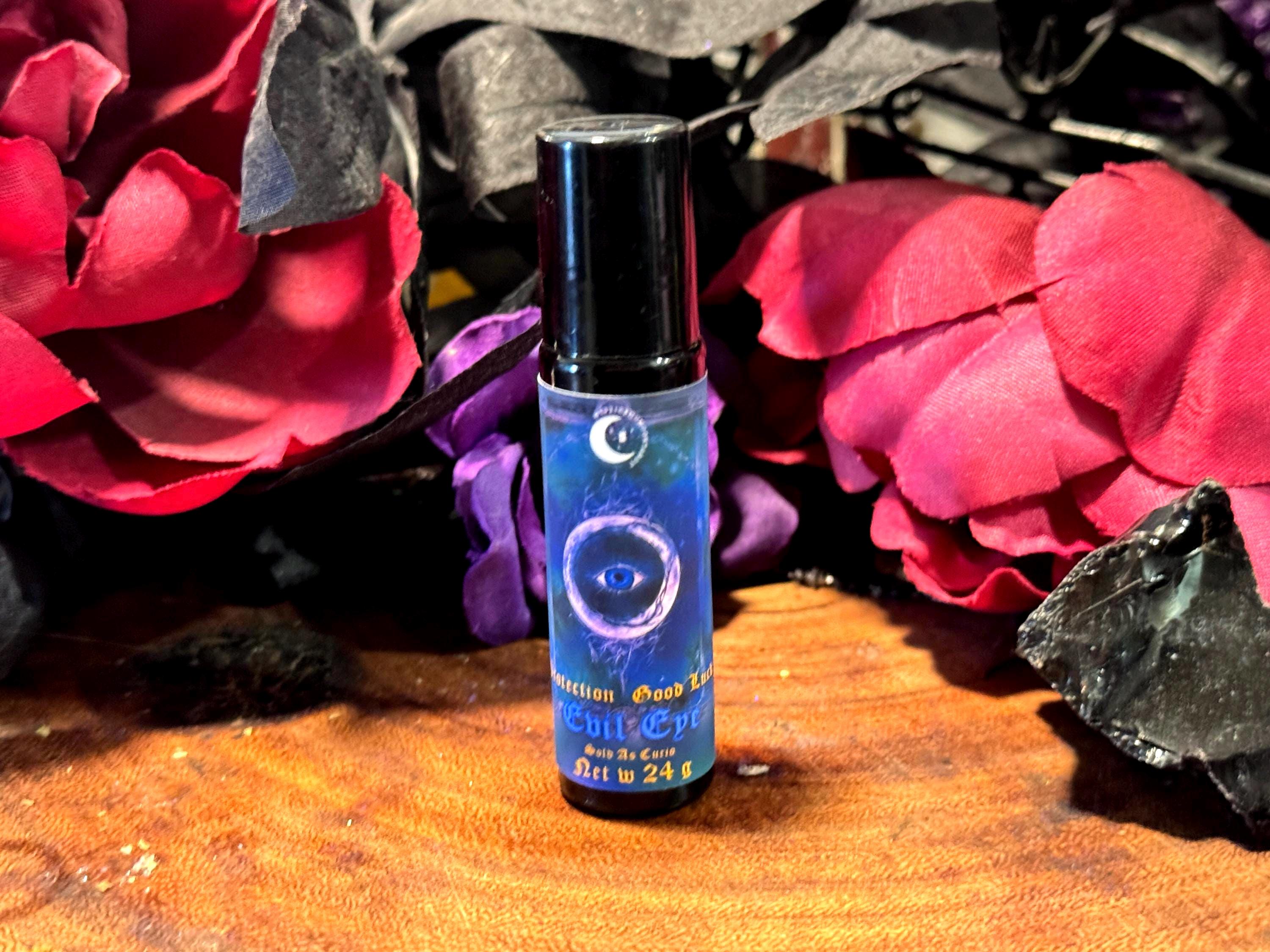 Evil Eye Ritual Oil | 10ml Roller Ball, Protection & Energy Shielding | Anointing Oil for Warding Off Negativity and Manifestation