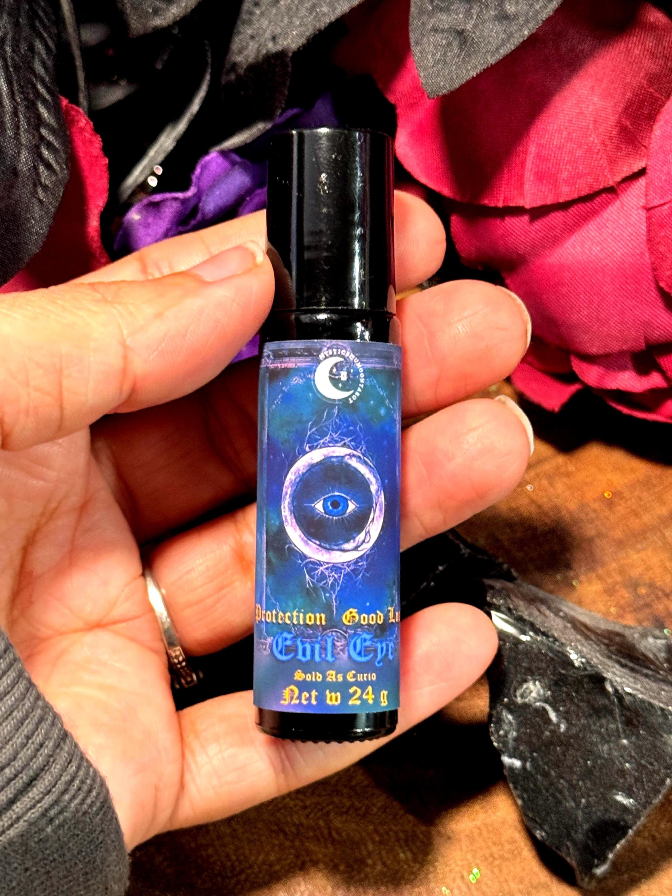 Evil Eye Ritual Oil | 10ml Roller Ball, Protection & Energy Shielding | Anointing Oil for Warding Off Negativity and Manifestation