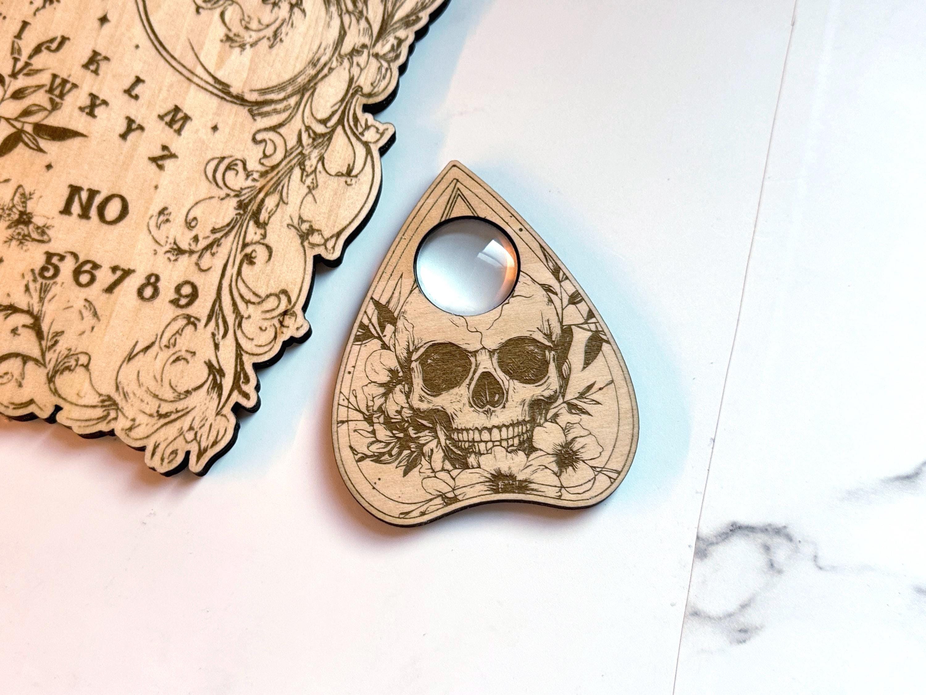 Wooden Divination Spirit Board Engraved Magic Board Ouija Board Metaphysical Message Witch's Pendulum Board Kit