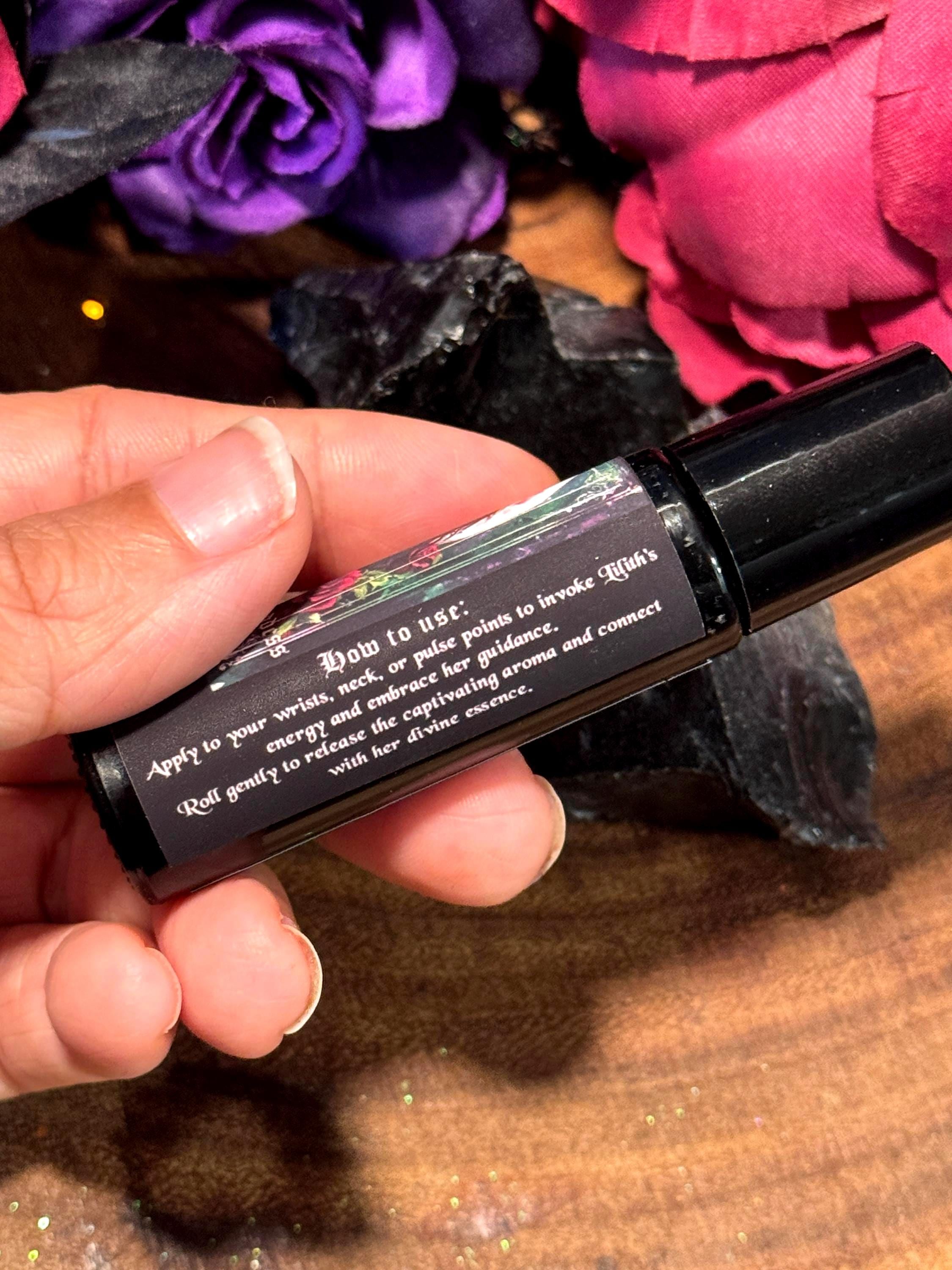 Lilith Ritual Oil | 10ml Roller Ball, Dark Feminine Energy & Empowerment, Protection, Anointing Oil for Strength, Manifestation