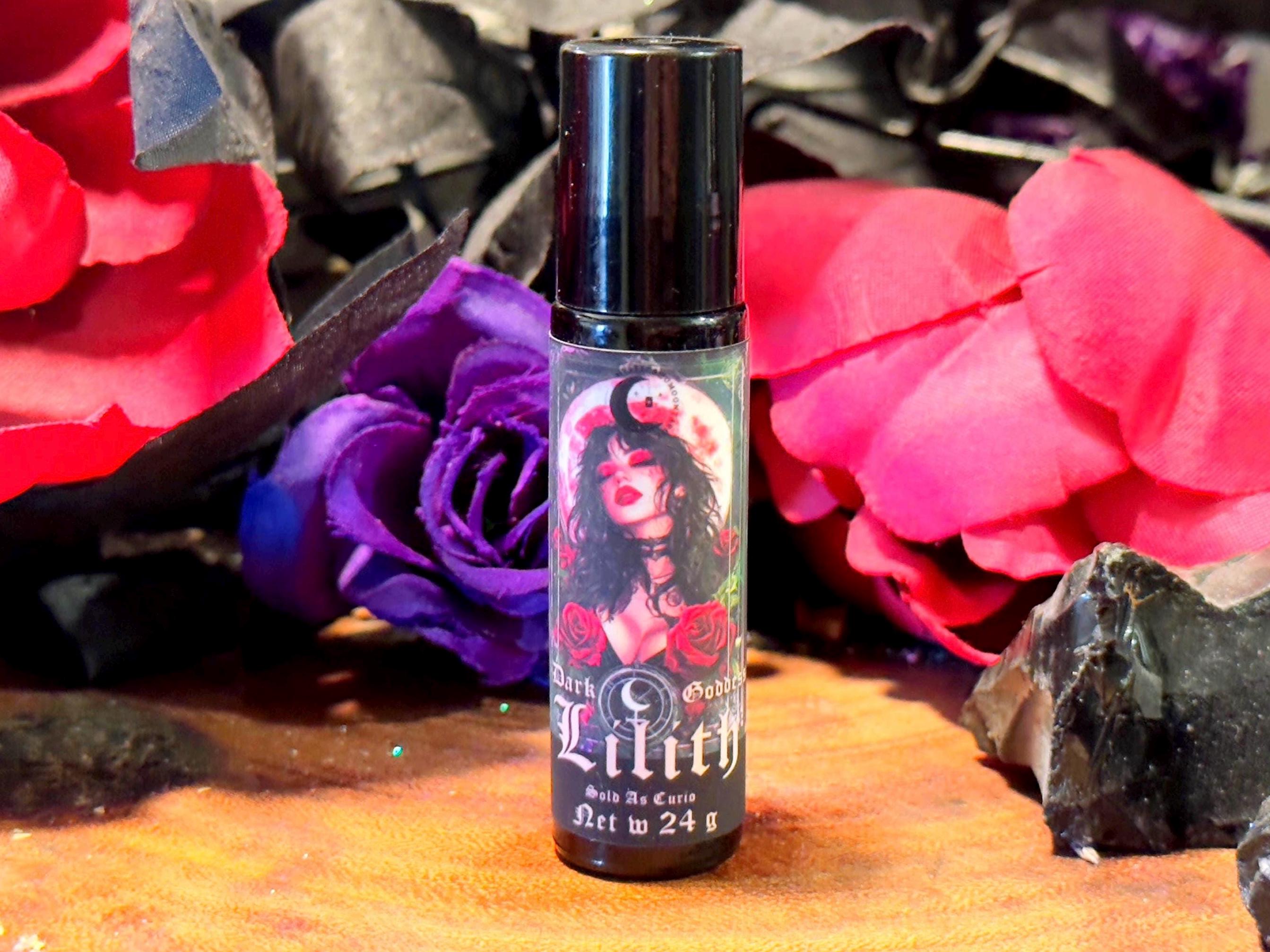 Lilith Ritual Oil | 10ml Roller Ball, Dark Feminine Energy & Empowerment, Protection, Anointing Oil for Strength, Manifestation