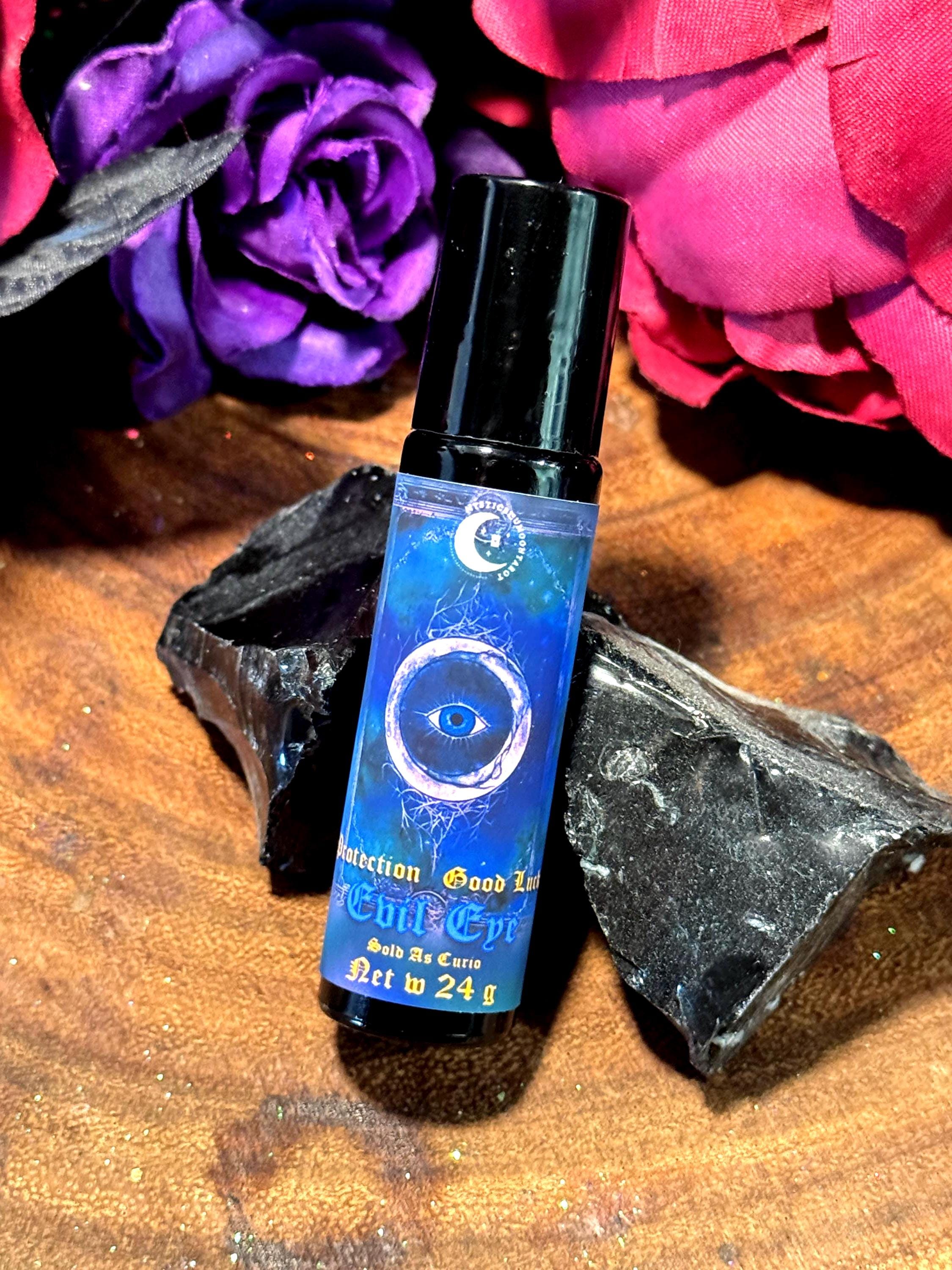 Evil Eye Ritual Oil | 10ml Roller Ball, Protection & Energy Shielding | Anointing Oil for Warding Off Negativity and Manifestation