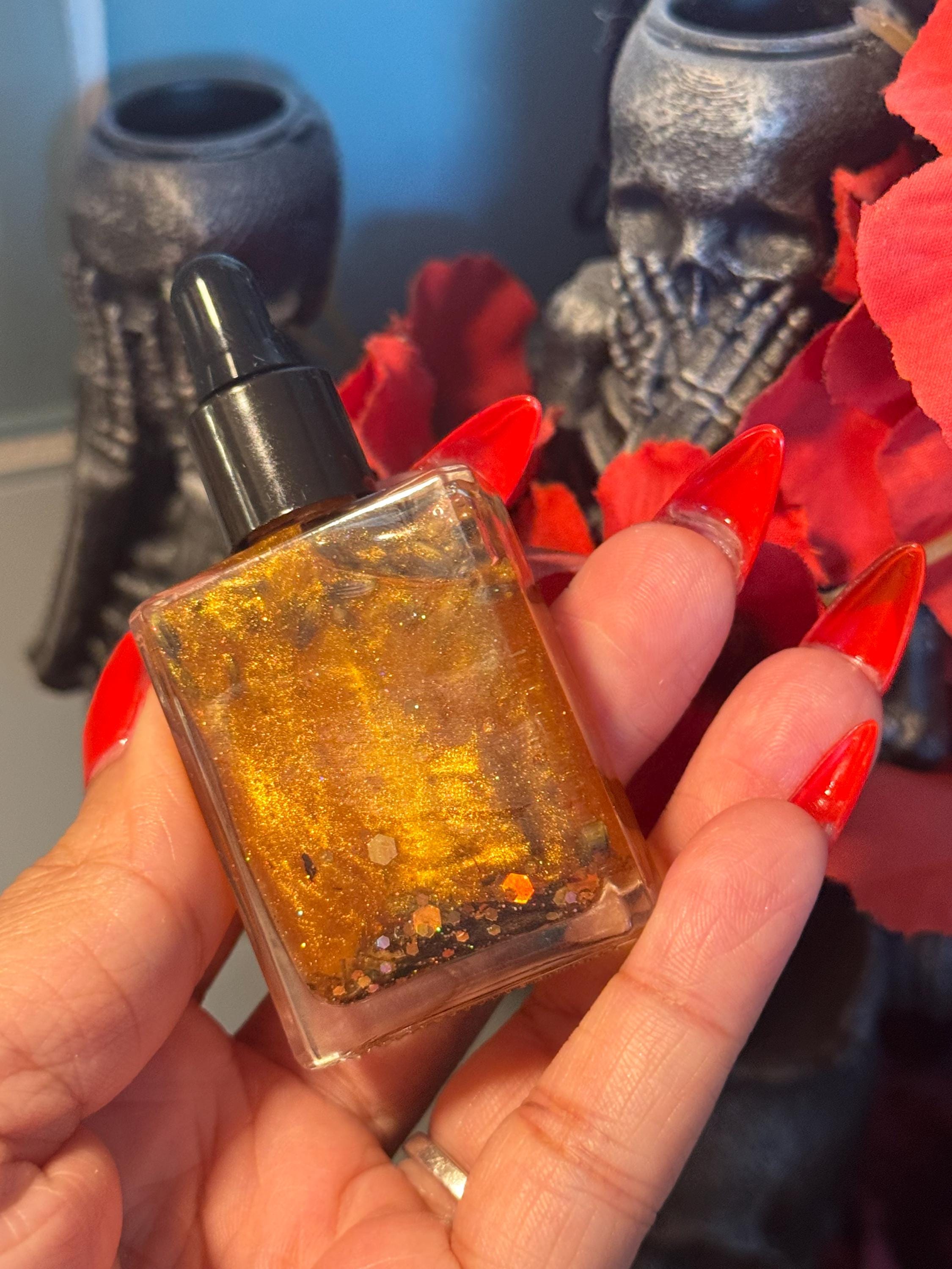 Glamour Spell Oil – Used for Confidence, Charm, and Magnetic Attraction, Perfume Oil with Pheromones, Used in Spellwork