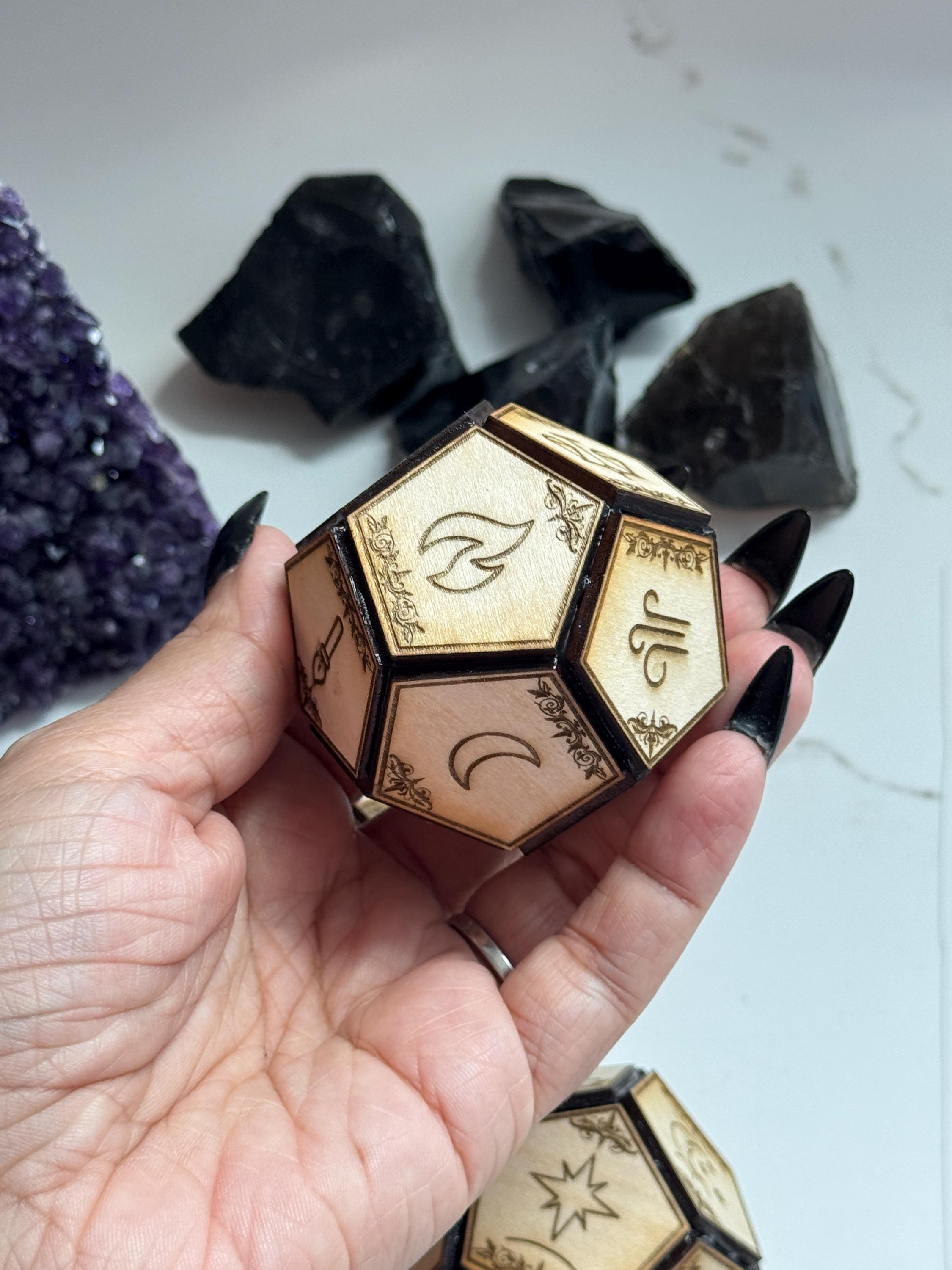 Divination Dice for Psychic Readings & Tarot Card Readings – Tarot Spiritual Tool, Spirit Communication Tool