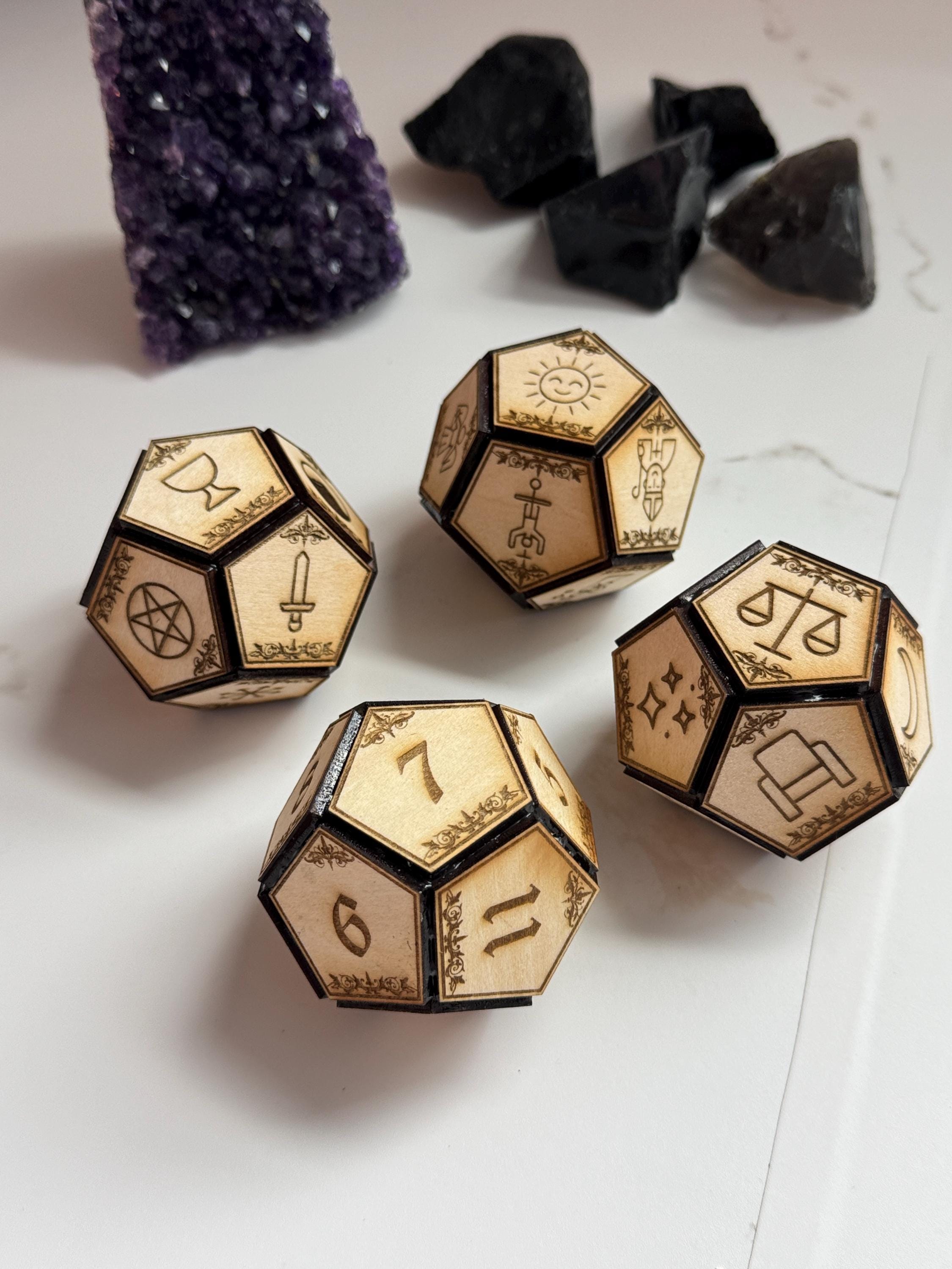 Divination Dice for Psychic Readings & Tarot Card Readings – Tarot Spiritual Tool, Spirit Communication Tool