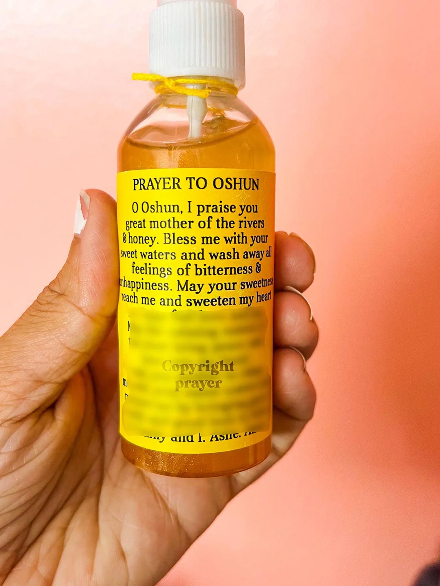 Oshun Love & Happiness Smudge Spray: Spiritual Cleansing, Uplifting Energy (2 oz)