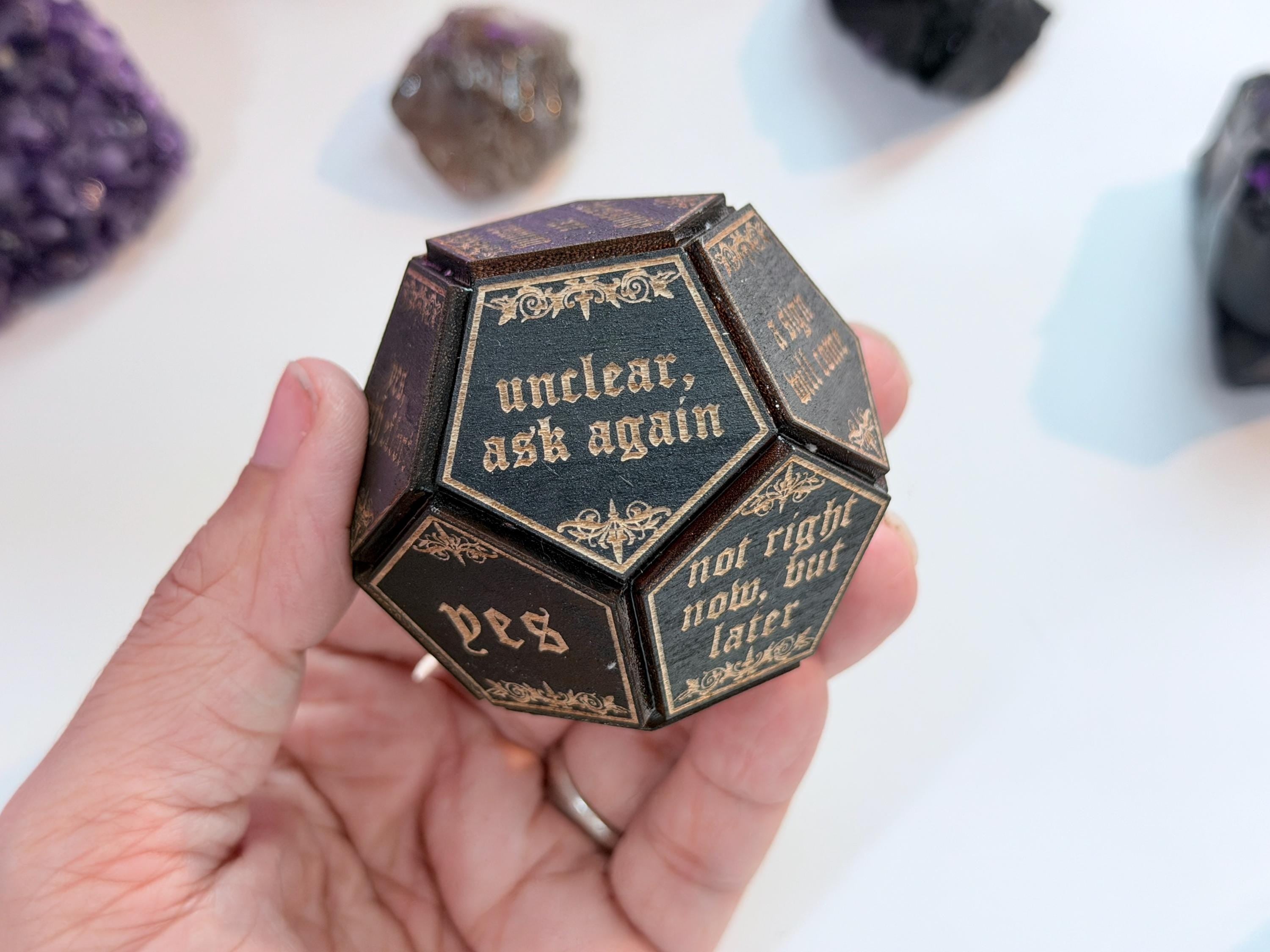 Custom Engraved Divination Dice, Personalized 12-Sided Dice for Tarot Readings, Ghost Hunting, Spiritual Tool