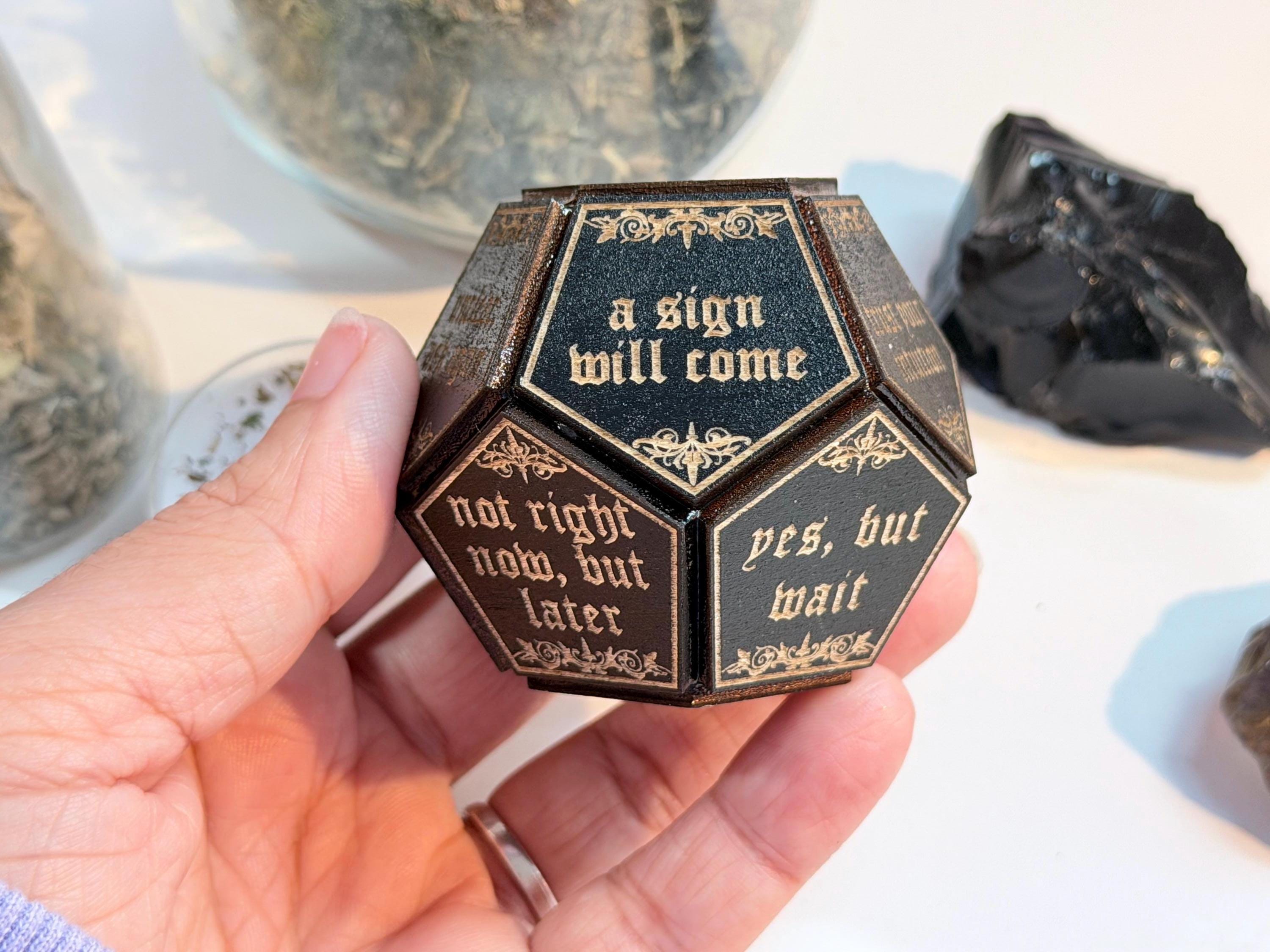 Custom Engraved Divination Dice, Personalized 12-Sided Dice for Tarot Readings, Ghost Hunting, Spiritual Tool