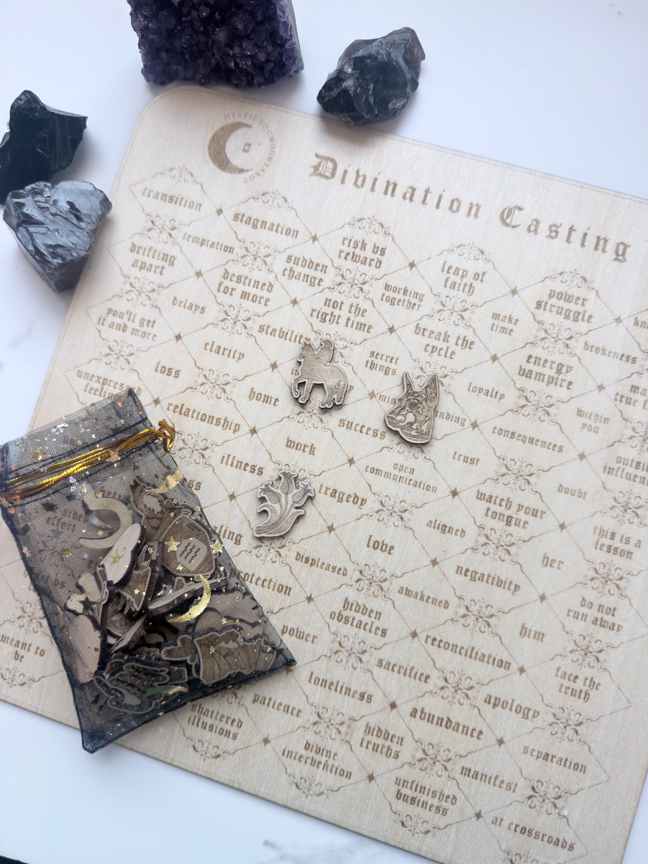Charm Casting For Divination Readings: 36 Lenormamd Mini Symbols