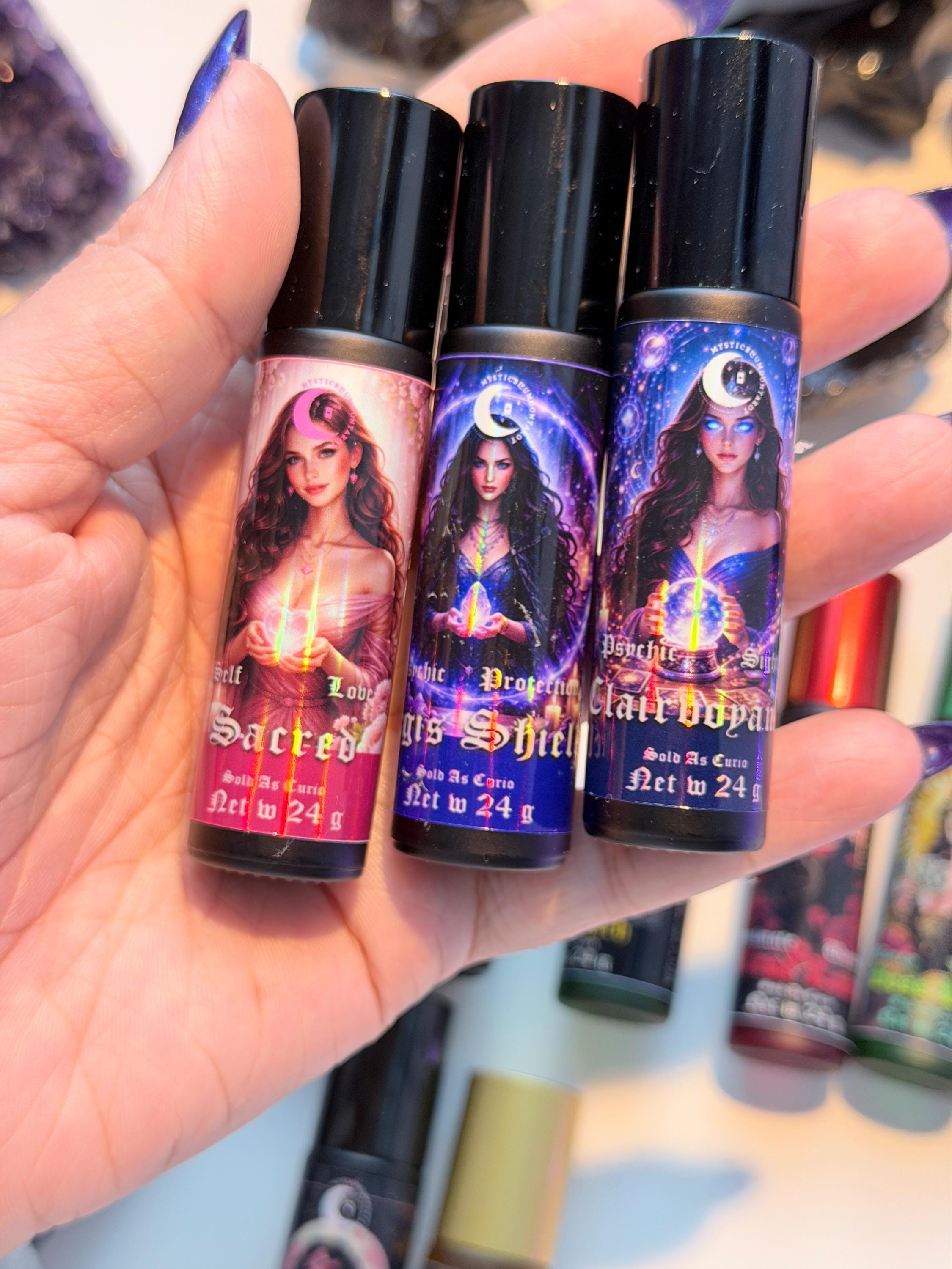 Spiritual Perfume Oil, Hand Blended Intention Spell Witchcraft Anointing Oil 10ml | 0.33oz Ritual Oils for Manifestation & Magic