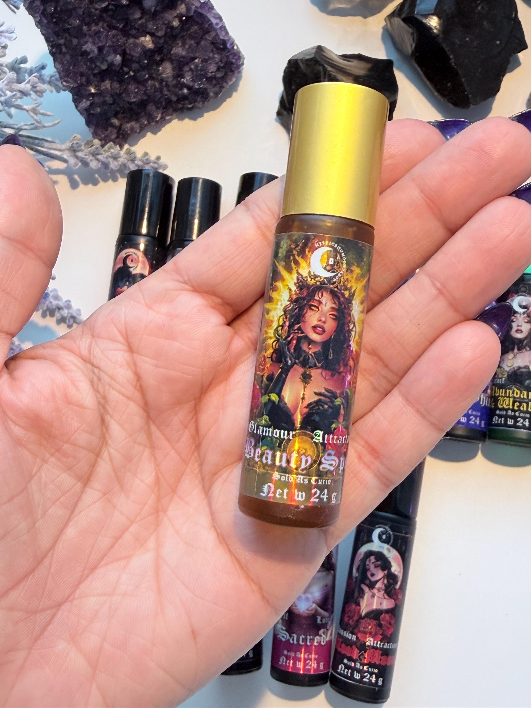Spiritual Perfume Oil, Hand Blended Intention Spell Witchcraft Anointing Oil 10ml | 0.33oz Ritual Oils for Manifestation & Magic