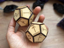 Runes Divination Dice Set: Fortune-Telling Spiritual Tool Oracle Die Hand Crafted