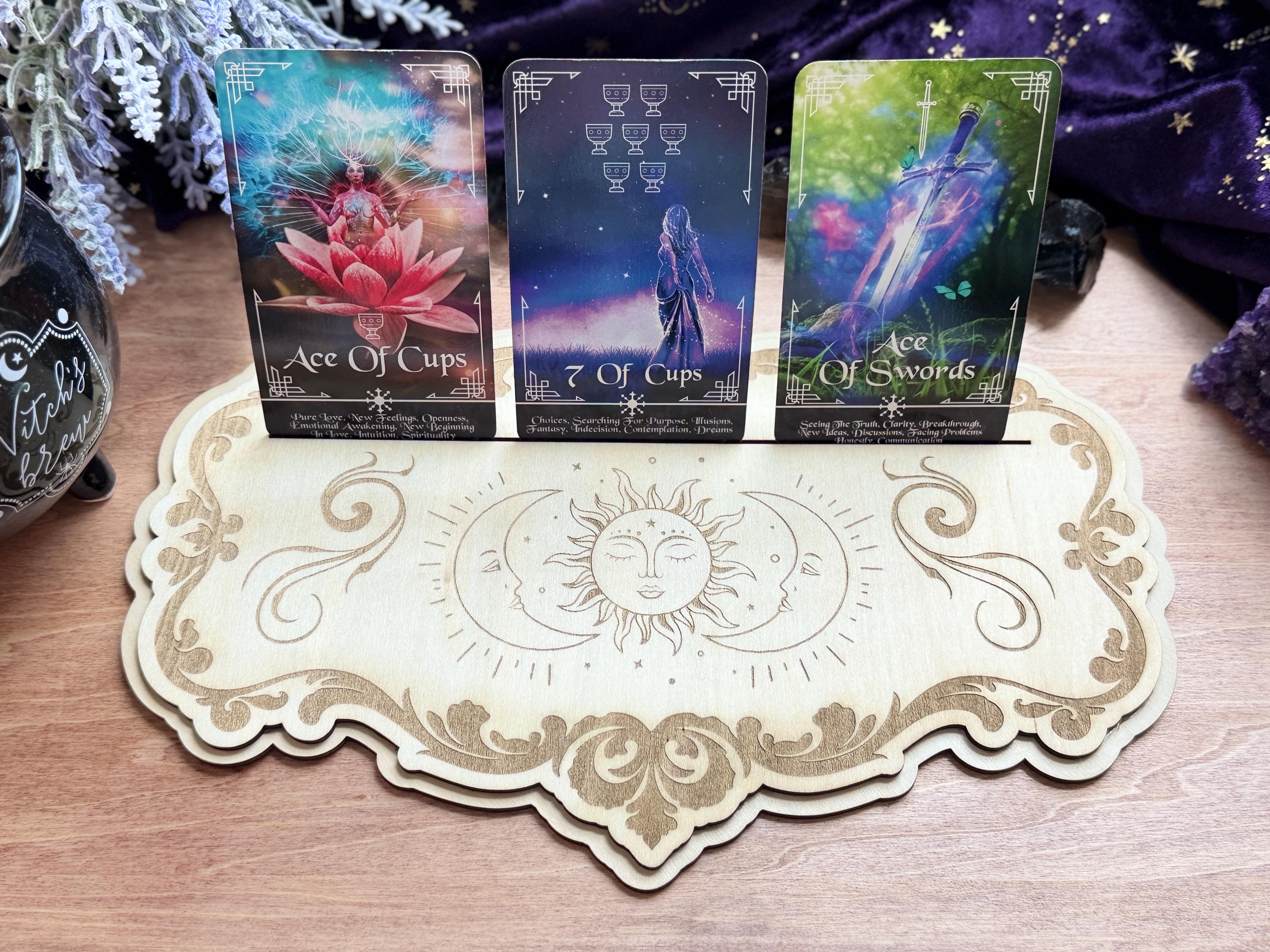 Handcrafted Tarot Card Holder: Altar Decoration, Oracle Card Stand