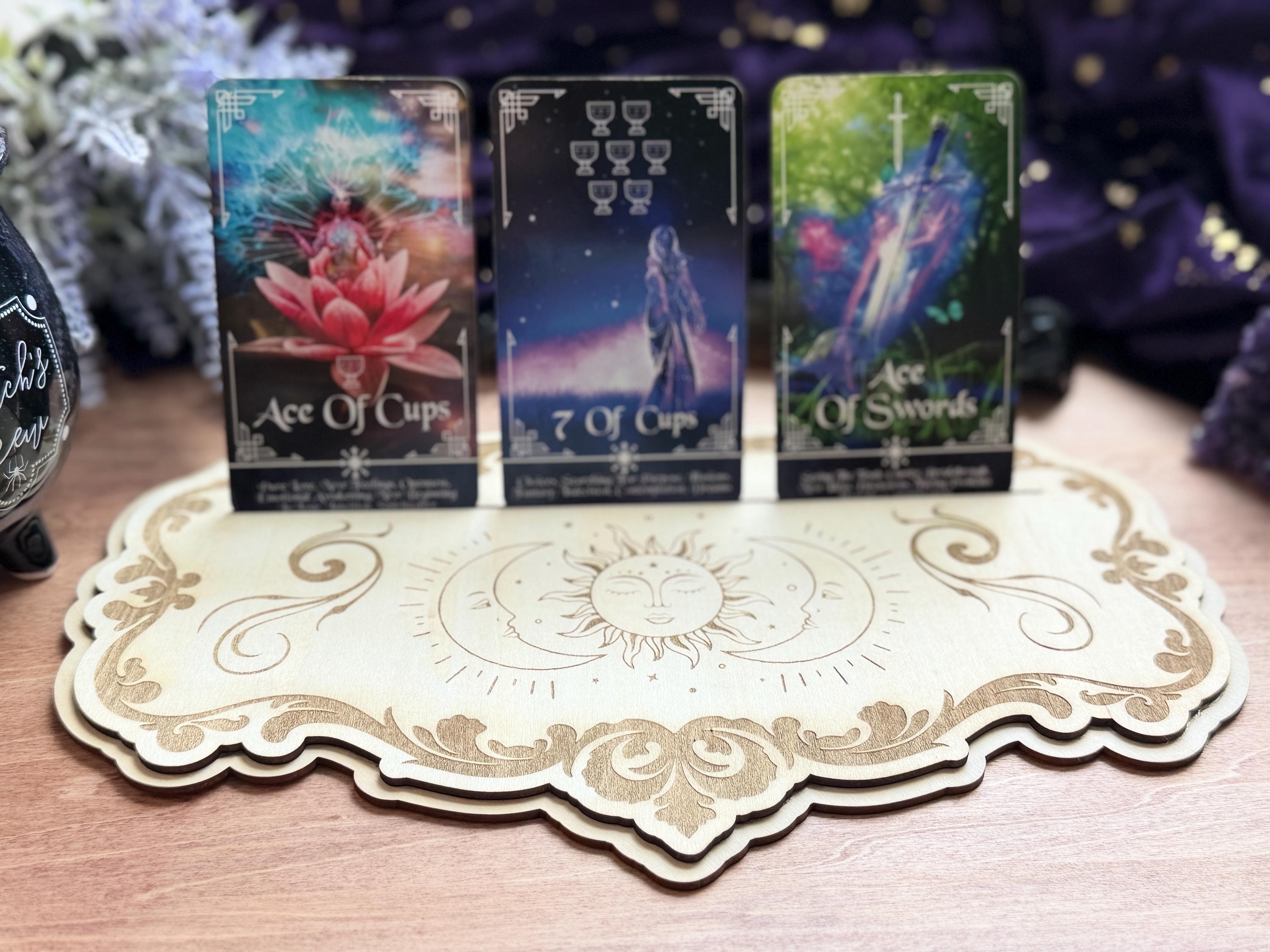 Handcrafted Tarot Card Holder: Altar Decoration, Oracle Card Stand