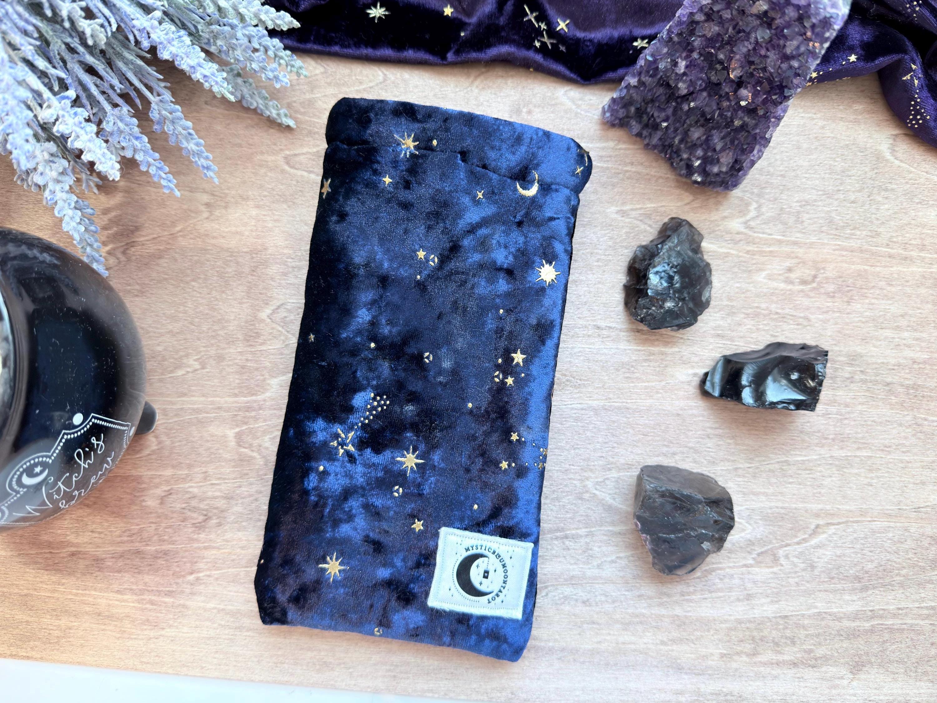 Mystic Sun Tarot Card Stand – Wooden Engraved Tarot Display for 1-2 Cards, Oracle Card Holder, Card of the Day Stand, Altar Decor