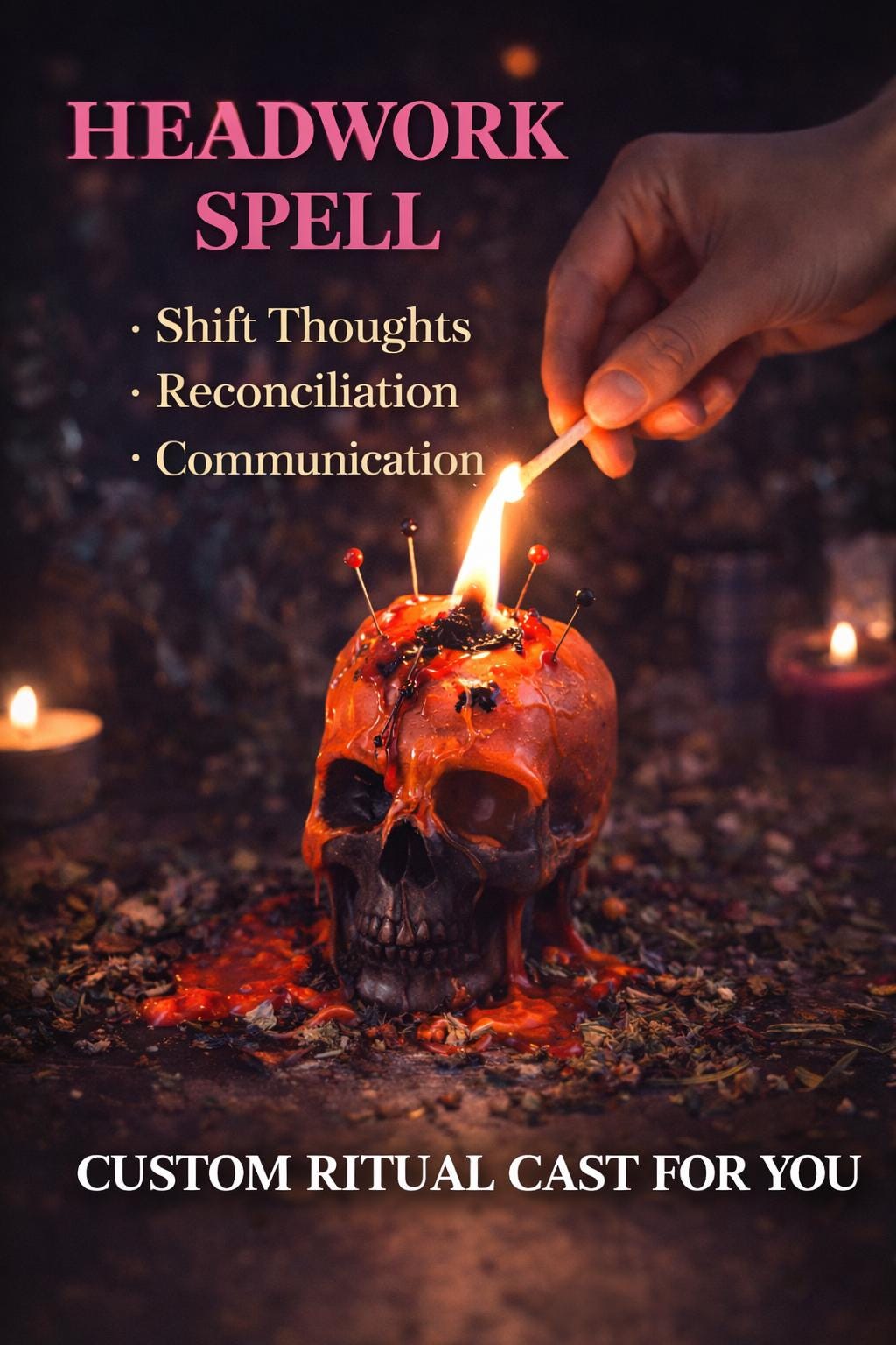 Head work Spell, Change Mind Spell, Relationship Mending, Mental blocks Removal, Bad habits Removal, Negative Energy Removal, Personalized