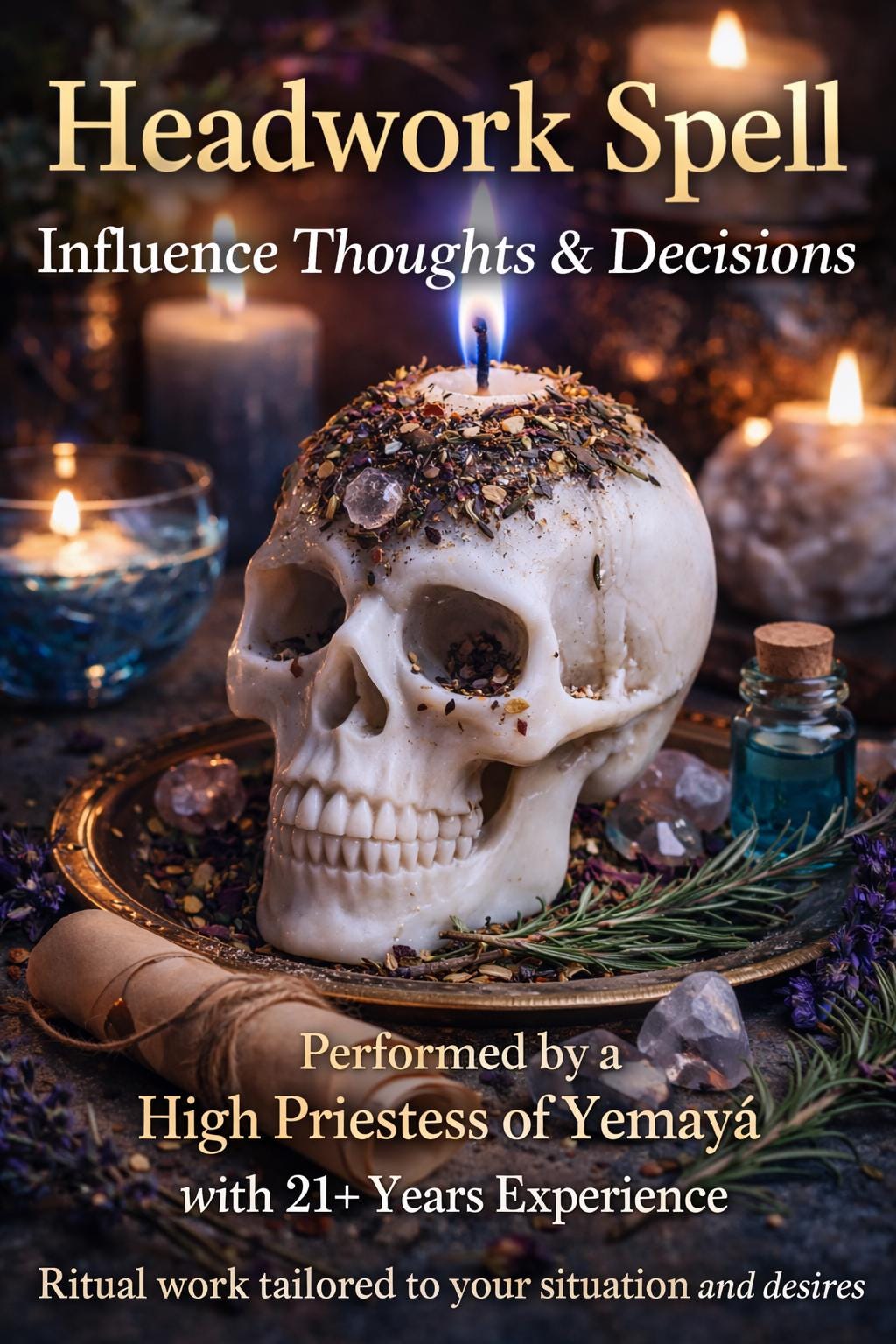 Head work Spell, Change Mind Spell, Relationship Mending, Mental blocks Removal, Bad habits Removal, Negative Energy Removal, Personalized