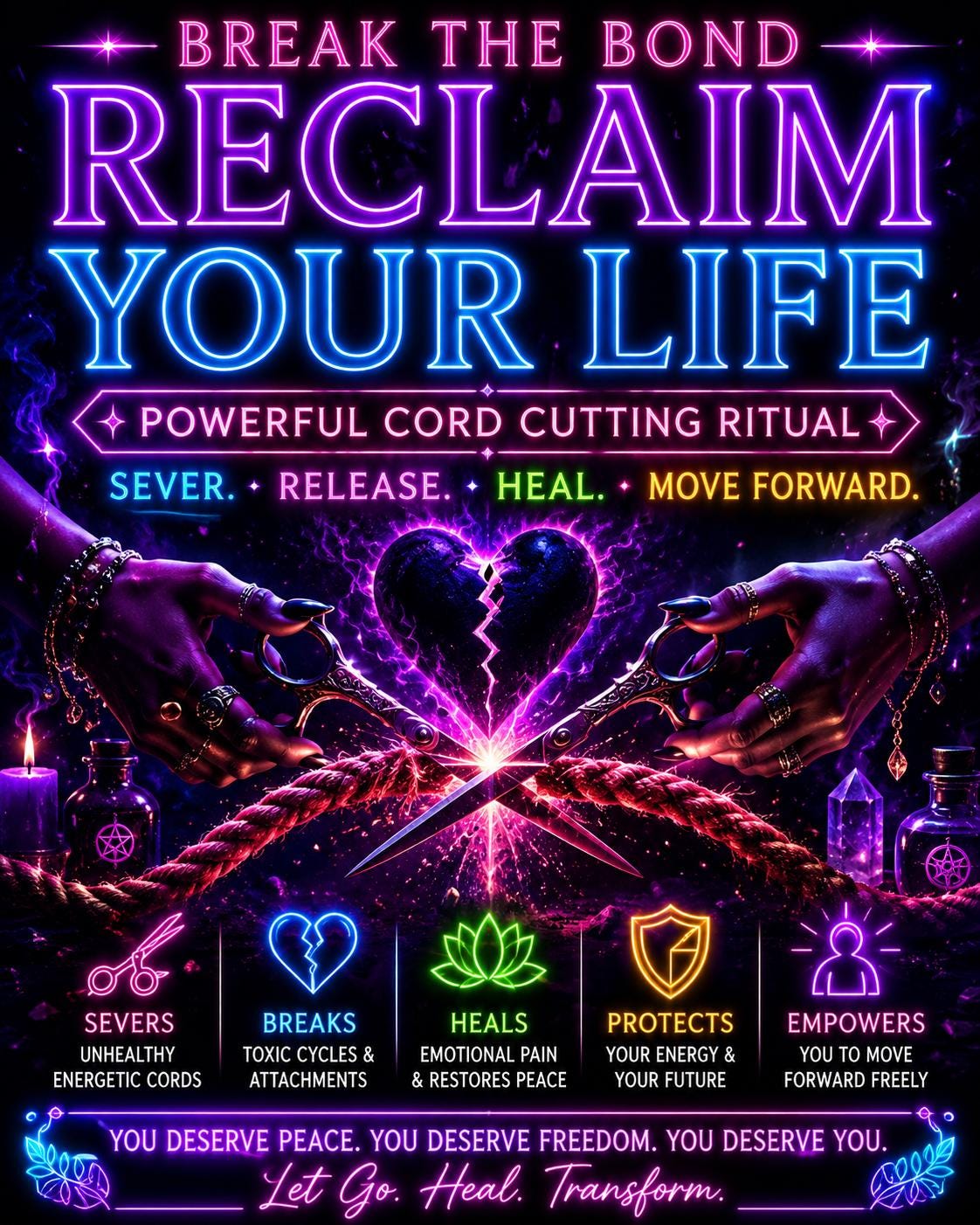 Toxic Attachment Cord Cutting Spell & Separation Ritual