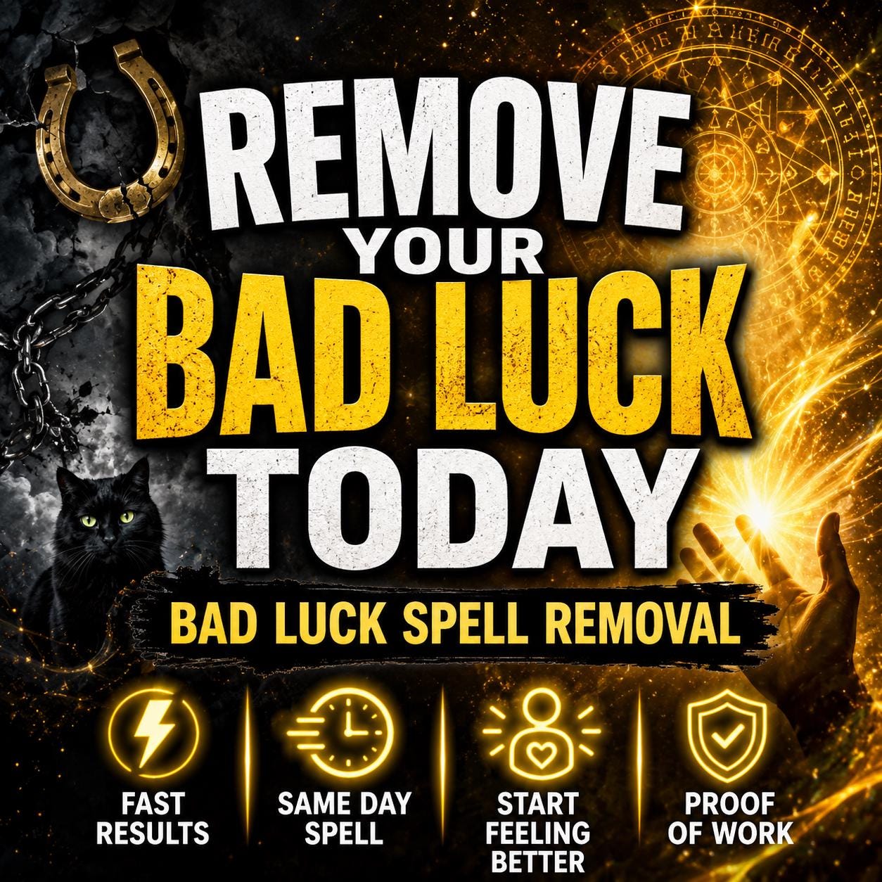 Remove Bad Luck Spell: Clear The Negative Energy, Bring Good Luck Energy Into Your Life