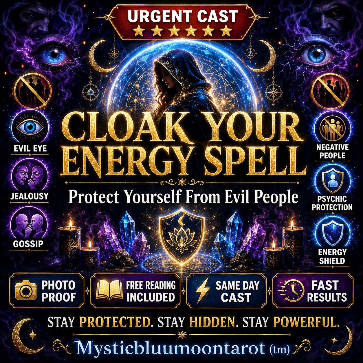 Cloak Your Energy Spell | Psychic Protection, Evil Eye, Jealousy Shield