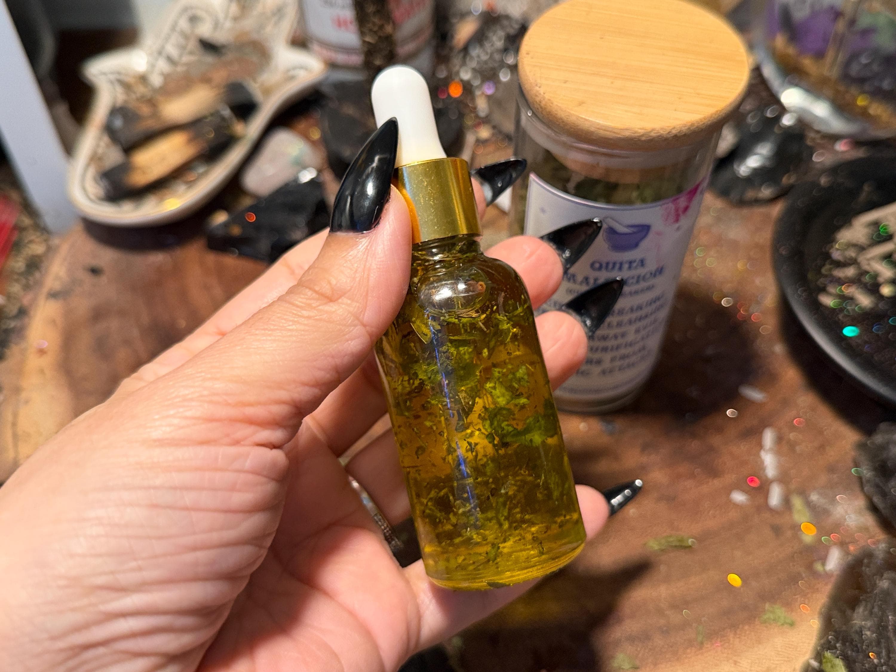 Spell Oils 1oz | For Spellwork, Manifestation, Protection, Love, Luck & Prosperity | Witchcraft Supplies 30ml