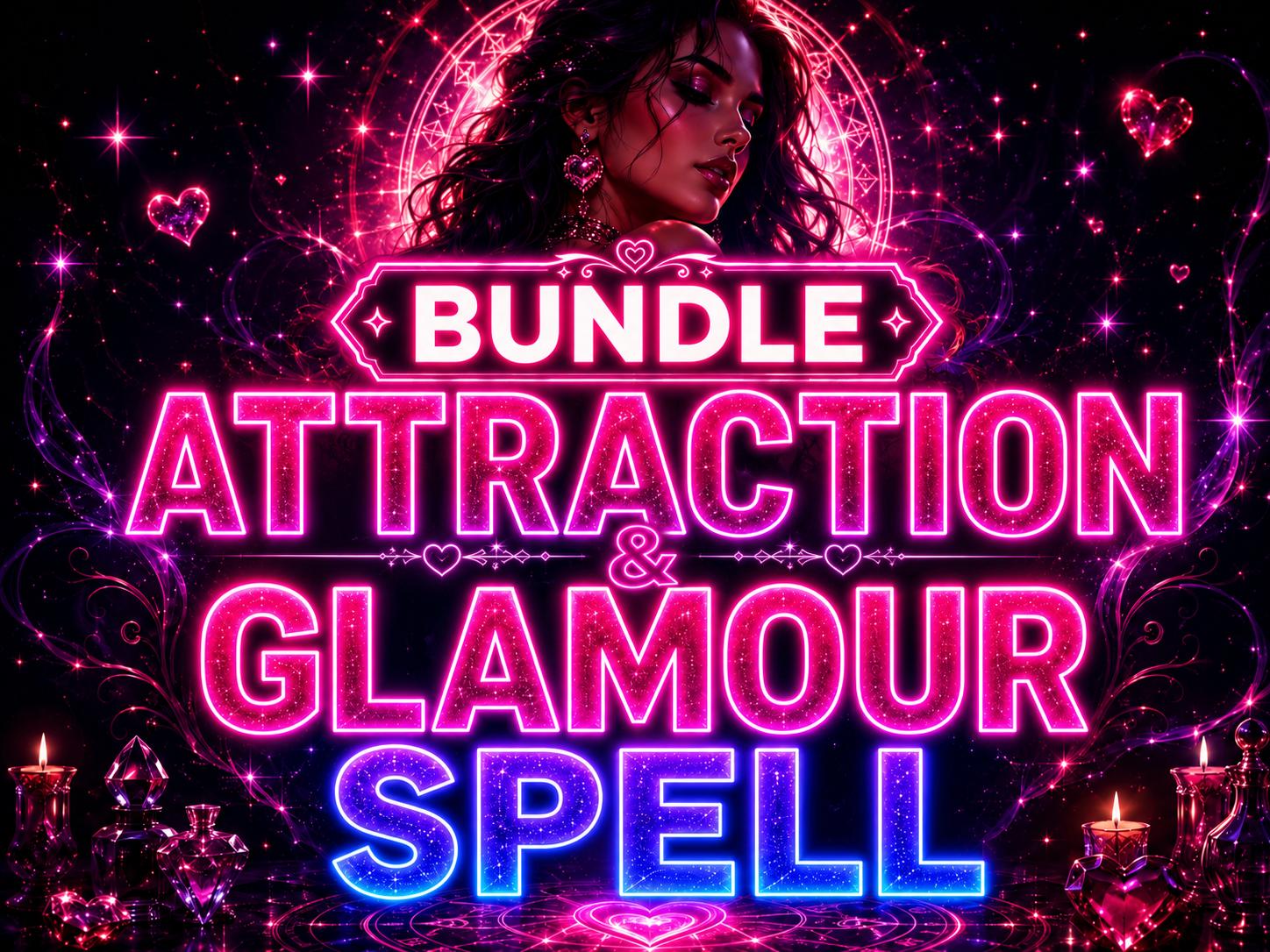 Attraction & Glamour Spell Bundle | Love Attraction, Beauty, Confidence, Magnetic Energy Ritual Casting