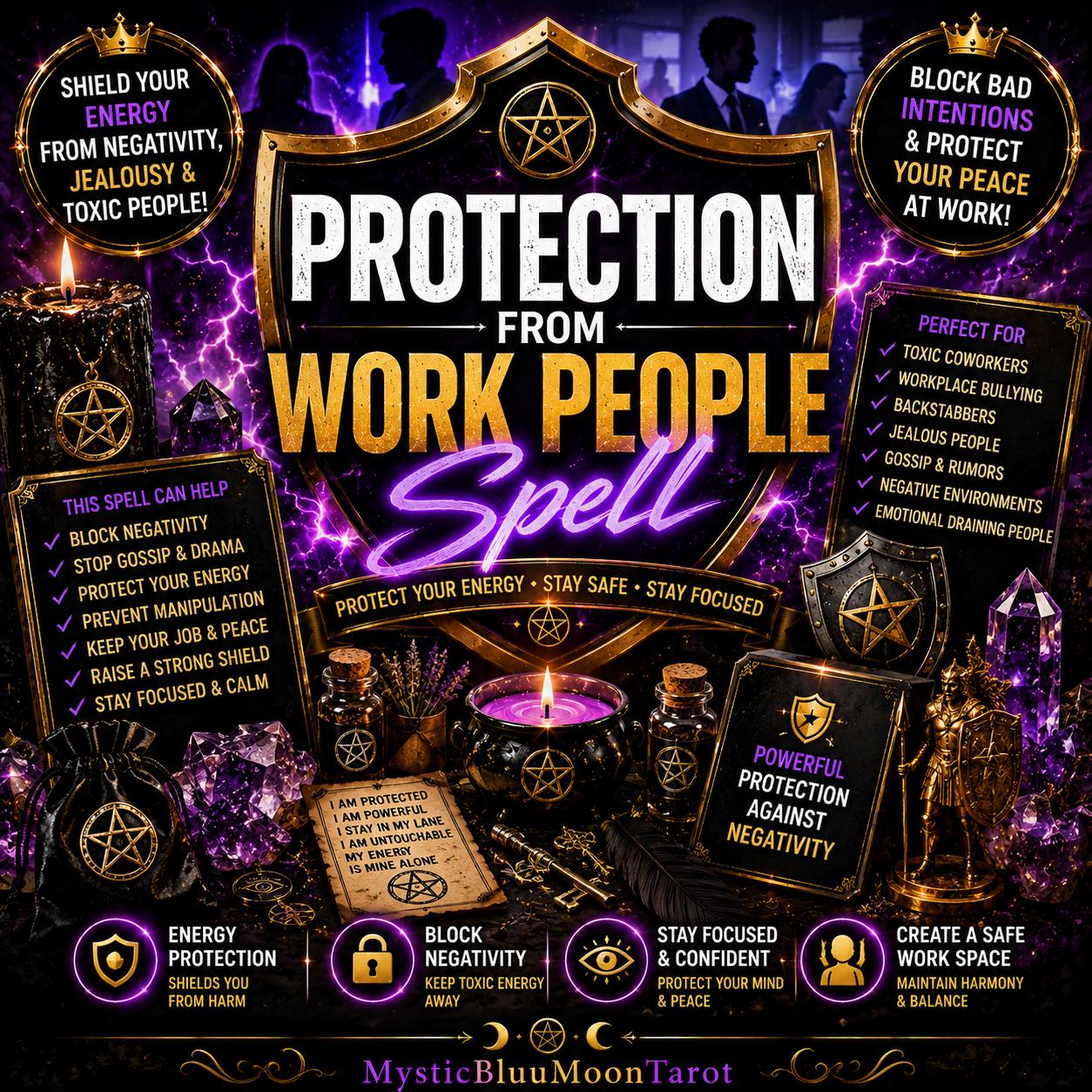 Protection Against People At Work, Gossip, Jealous Coworkers, Bullying, Unfair Bosses, Hidden Enemies & Job Security