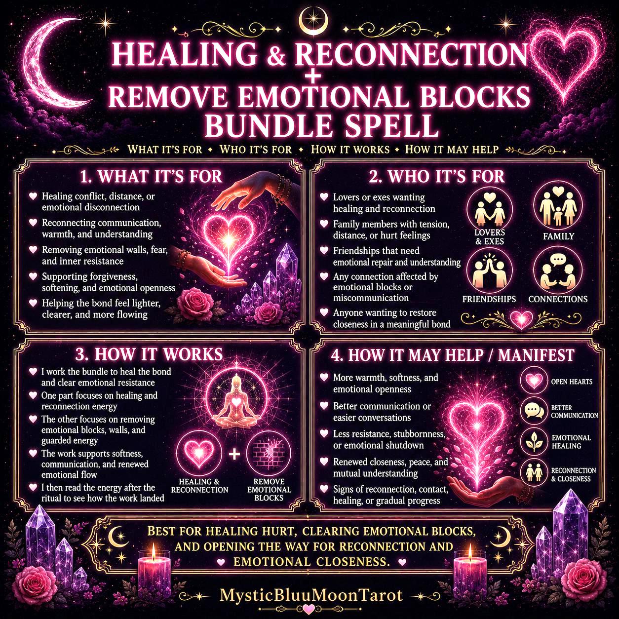 Healing Spell Casting | Reconnection And Remove Emotional Blockages | Reconciliation | Mending Wounds