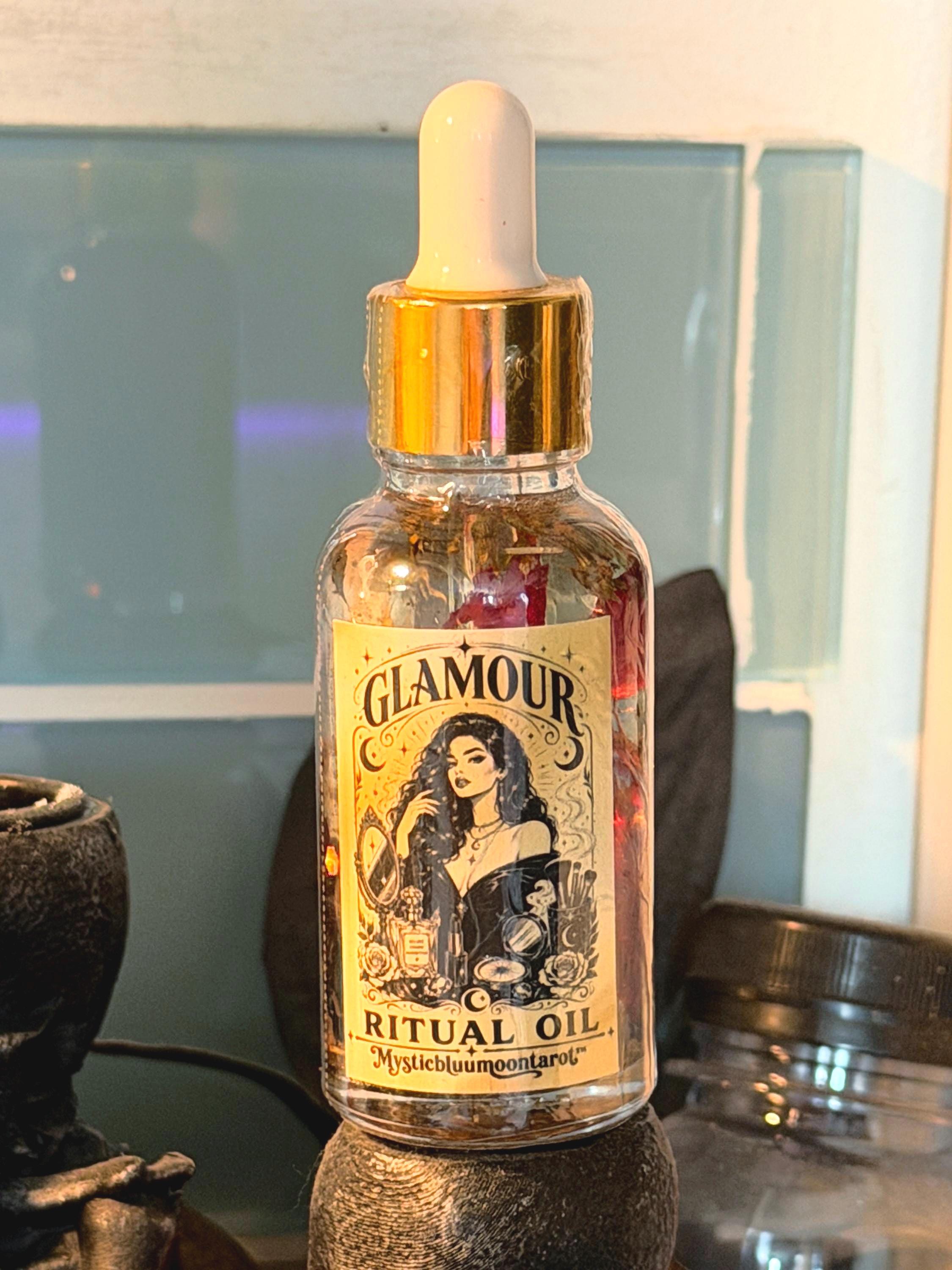 Glamour Ritual Oil 1oz | Used For Beauty, Confidence, Attraction, Invisibility & Magnetic Energy 30ml