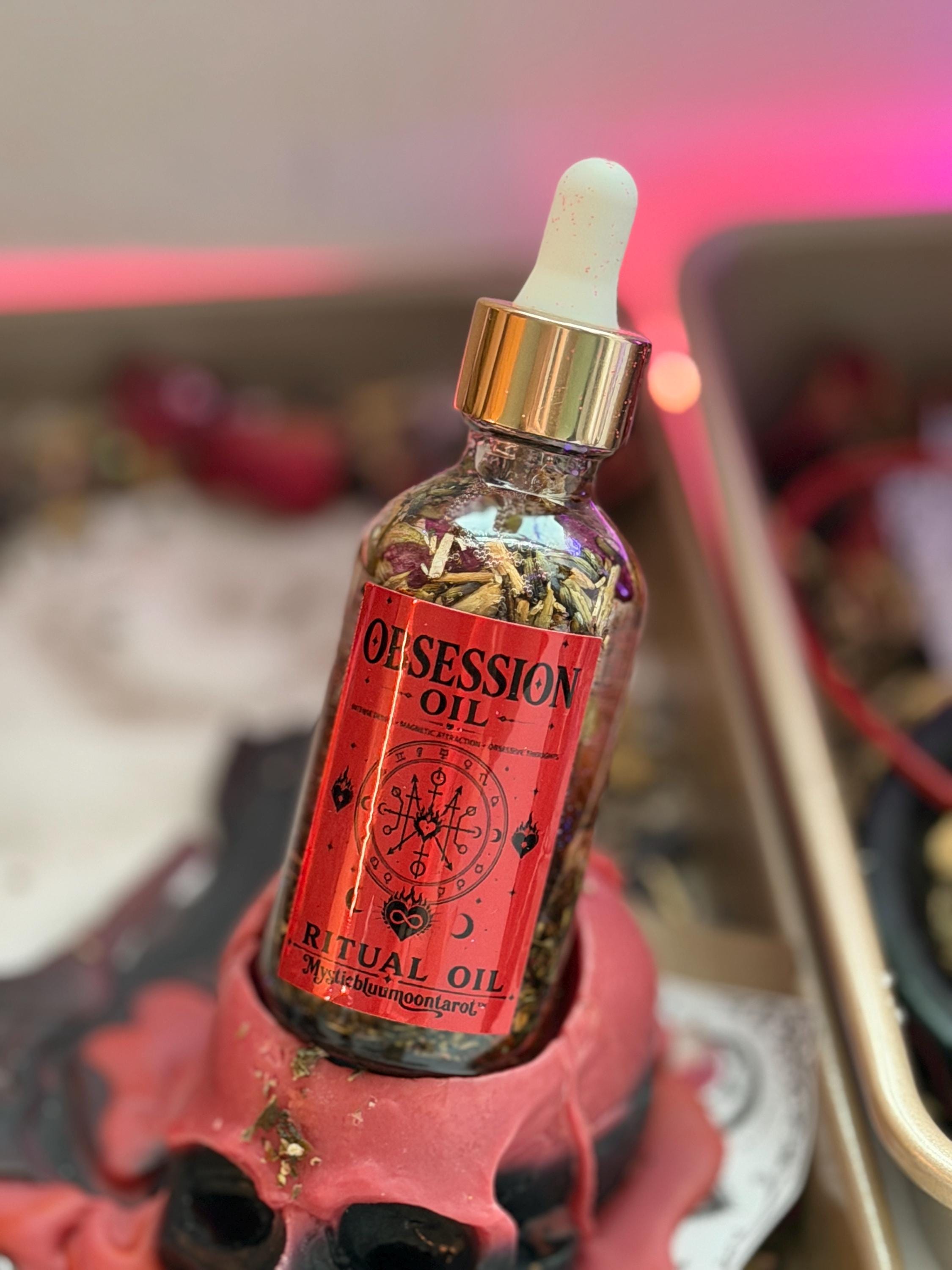Obsession Spell Oil 1oz | For Candle Dressing Love Spells, Money Manifestation, Attraction | Witchcraft Supplies | 30ml