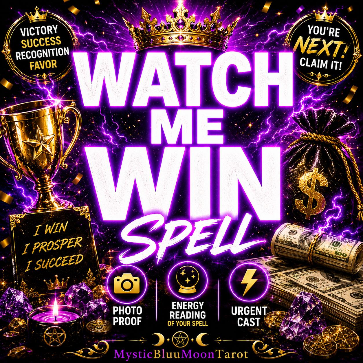 Watch Me Win Spell | Success Spell, Victory Ritual, Good Luck, Career Success, Business Success, Favor & Prosperity