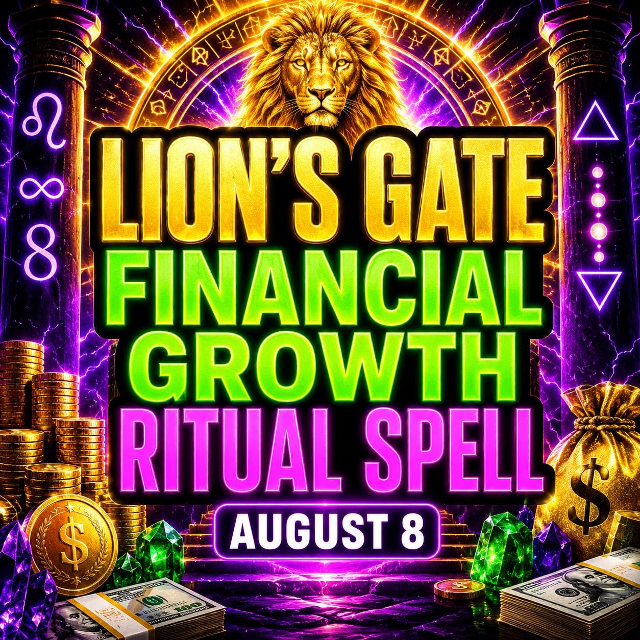 Financial Ritual Spell Casting | Community Candles | Lion's Gate Portal Manifesting Goals | Powerful Spiritual Alignment