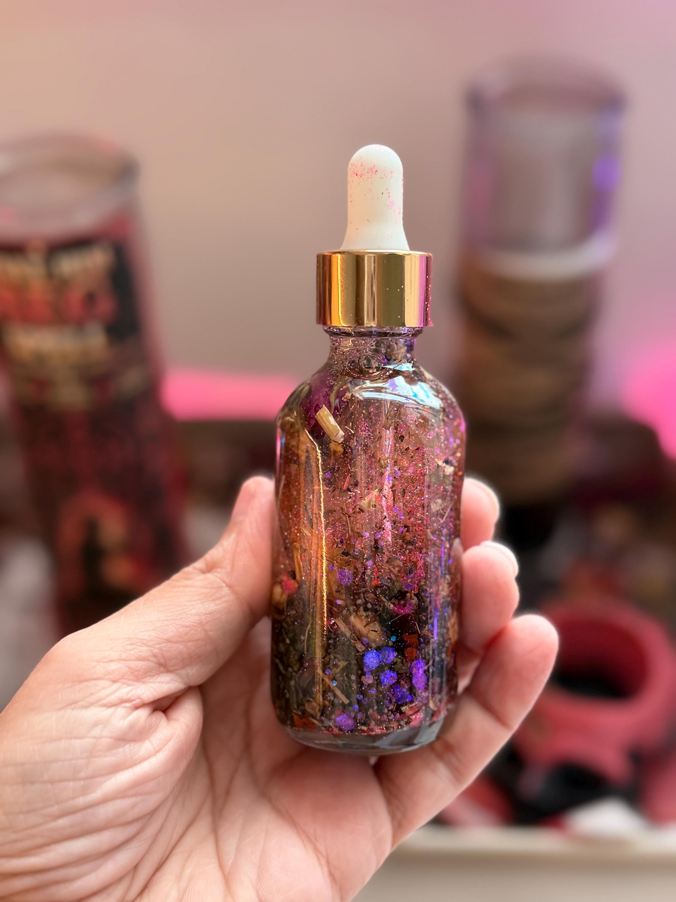Obsession Spell Oil 1oz | For Candle Dressing Love Spells, Money Manifestation, Attraction | Witchcraft Supplies | 30ml